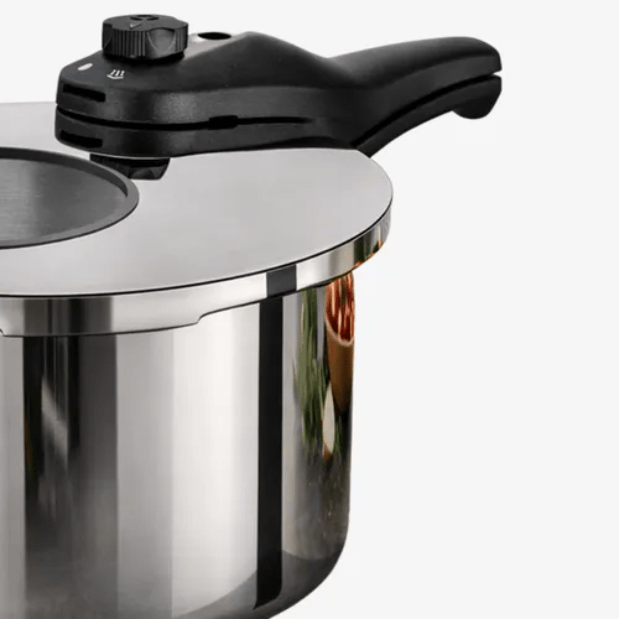Panela De Pressão Inox Com Visor MTA N22 / 4,5L - Fundo Triplo Para Indução MTA - 6010