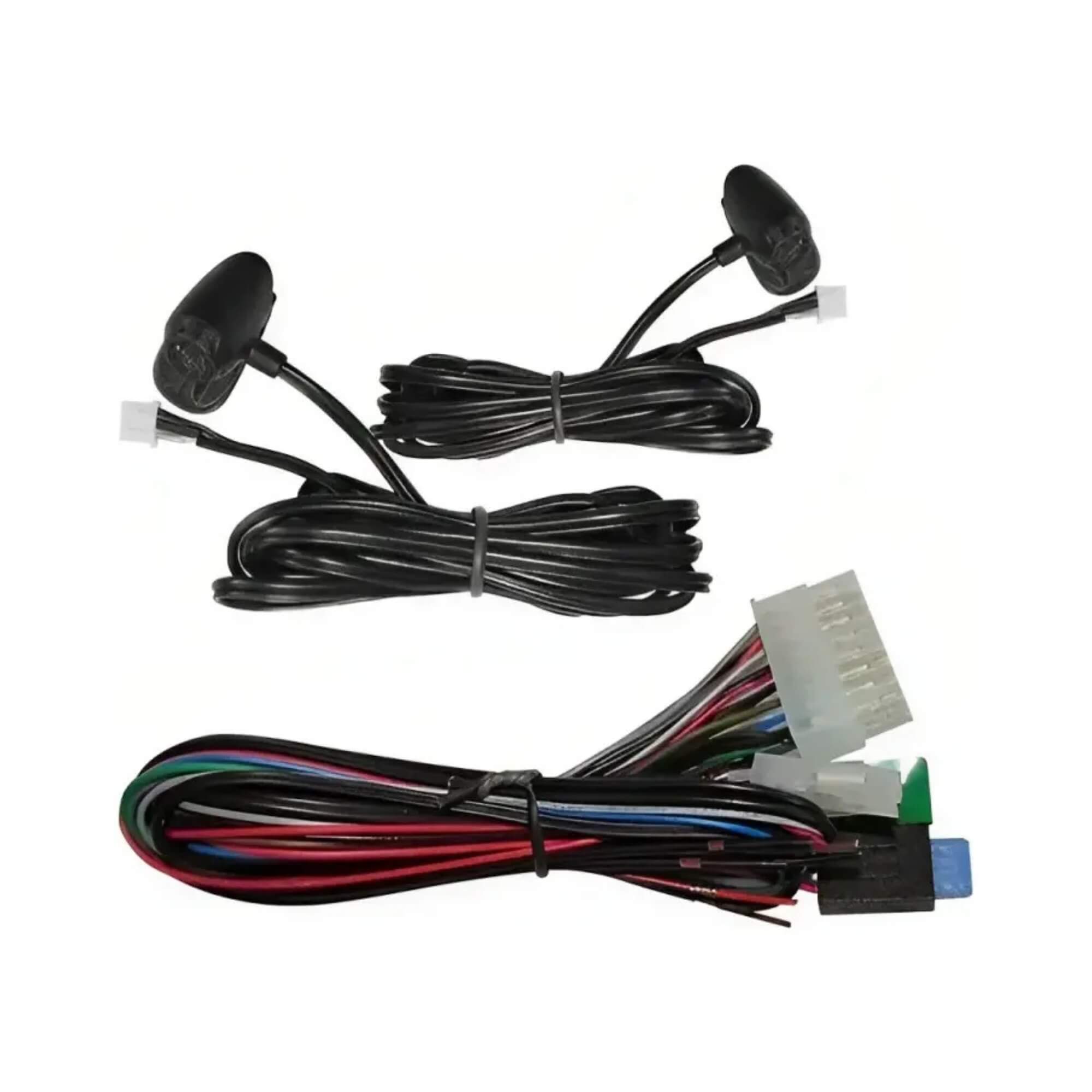 COMP Kit Alarme Automotivo Universal sem Bloqueio FK902 SB + Kit Trava Elétrica 4 Portas