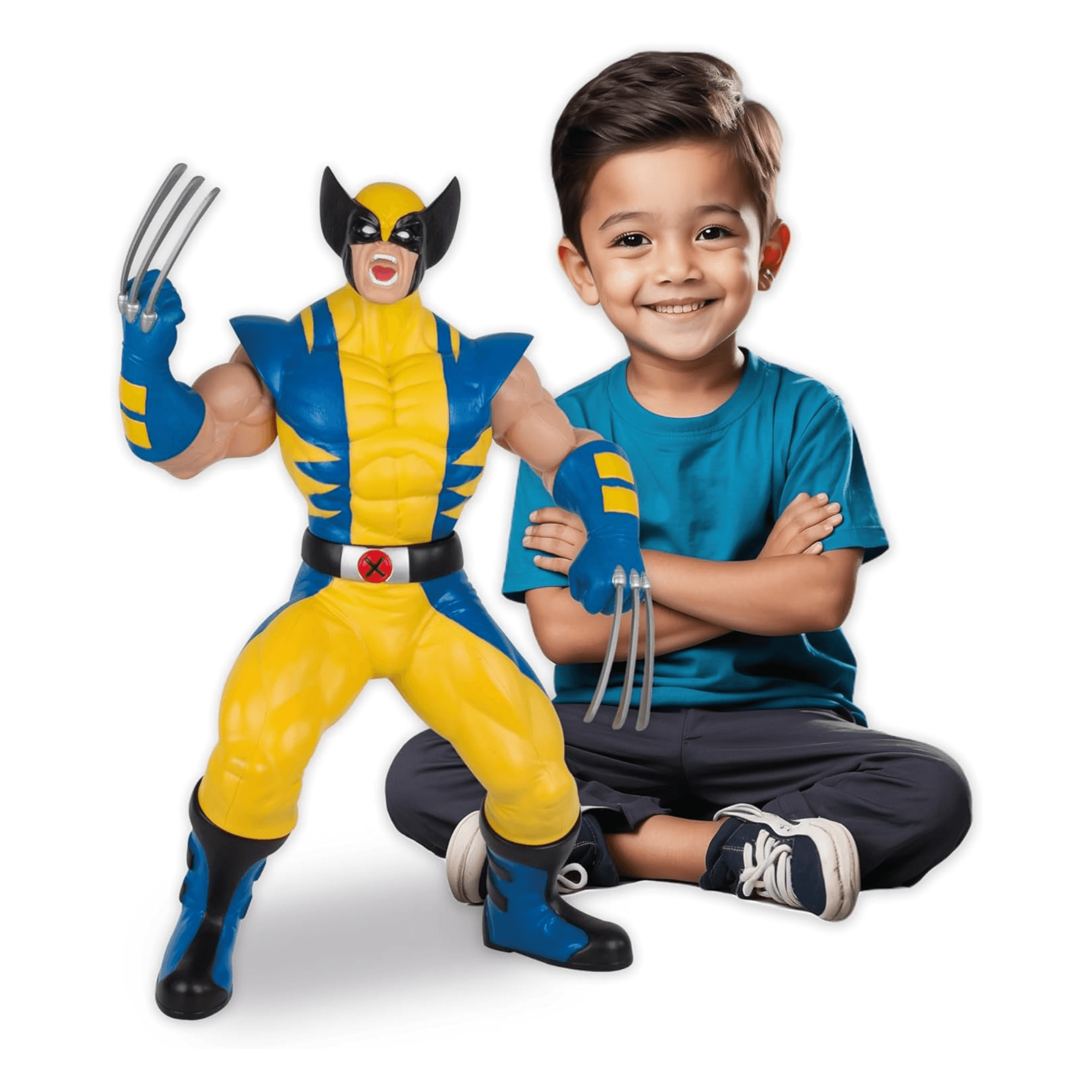 Wolverine Premium Uniforme Amarelo Mimo Toys - 046460377