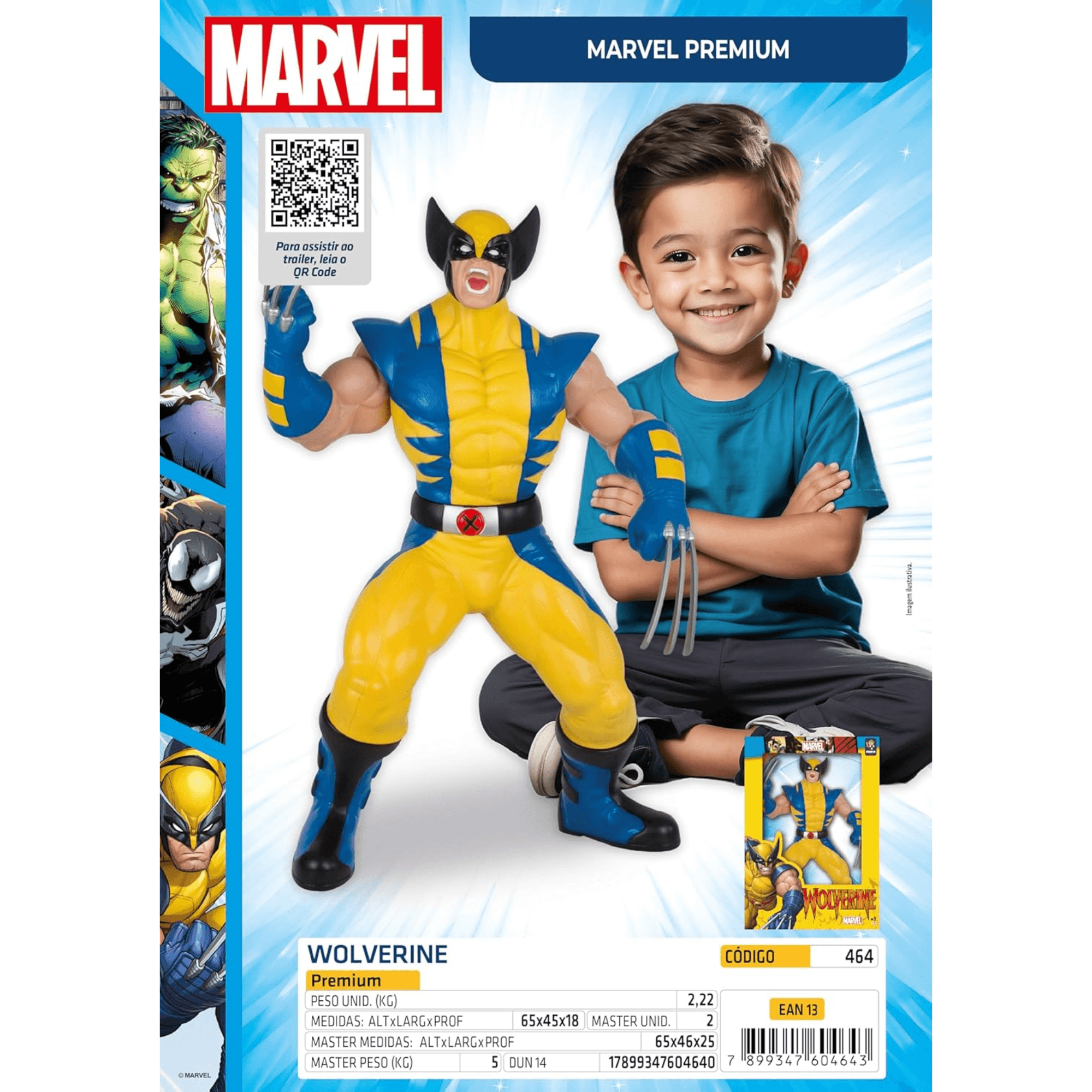 Wolverine Premium Uniforme Amarelo Mimo Toys - 046460377
