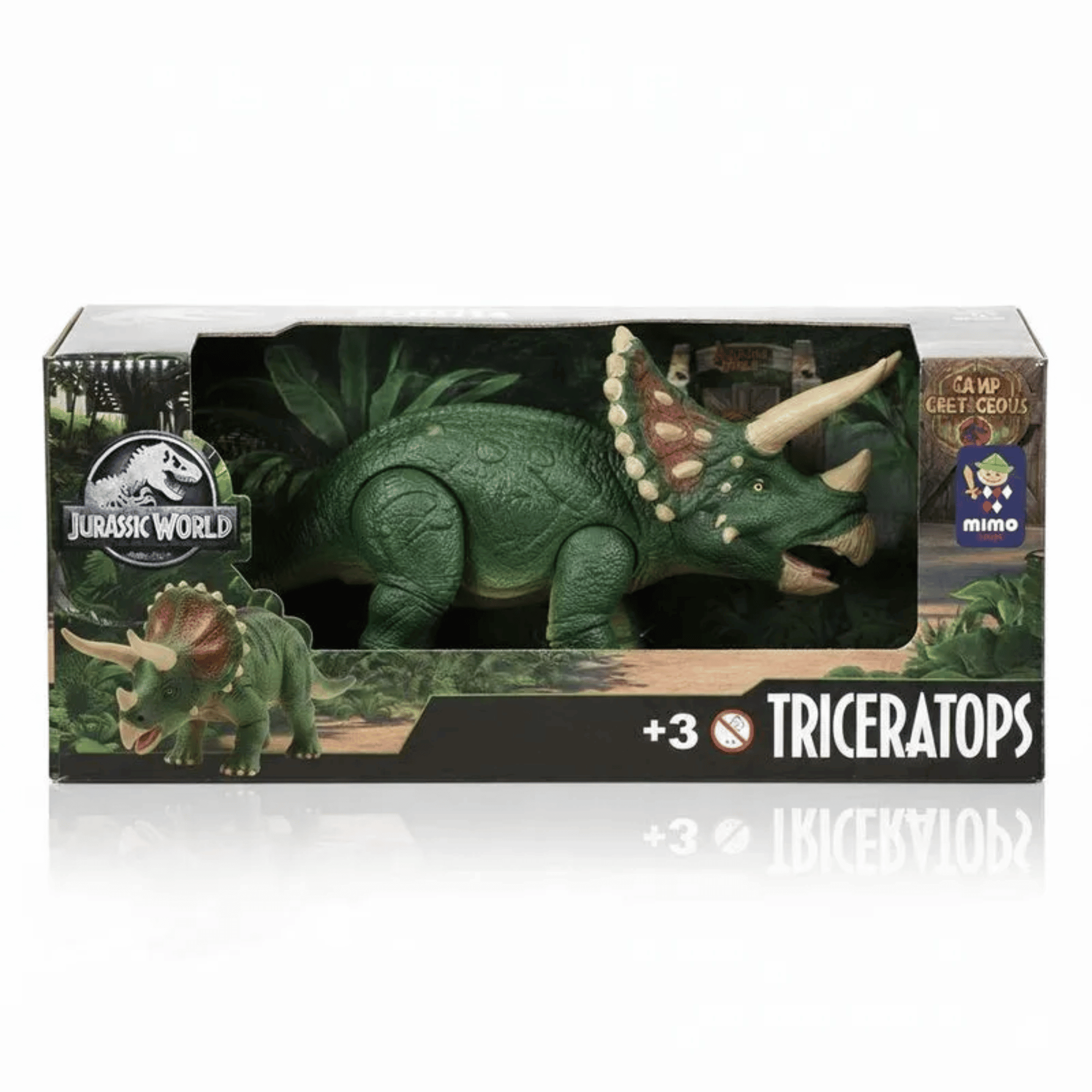 Dinossauro Triceratops 30 cm Jurassic World Mimo Toys - 0762