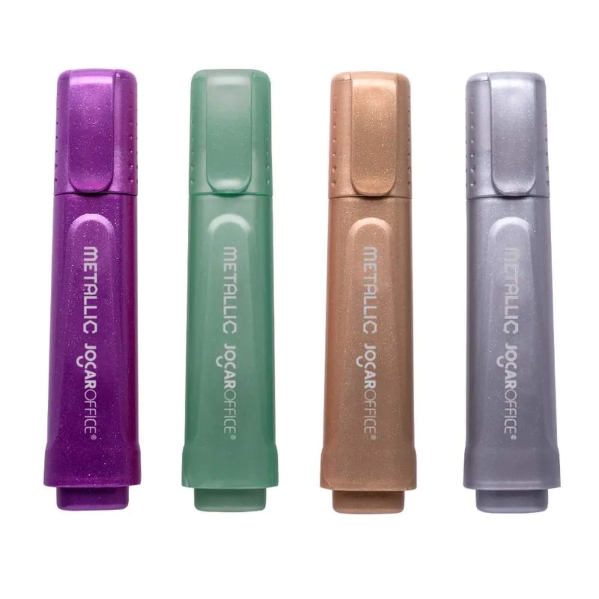 Marca Texto Metálico Estojo Com 4 Cores Metallic Jocar Office Leonora - 94141