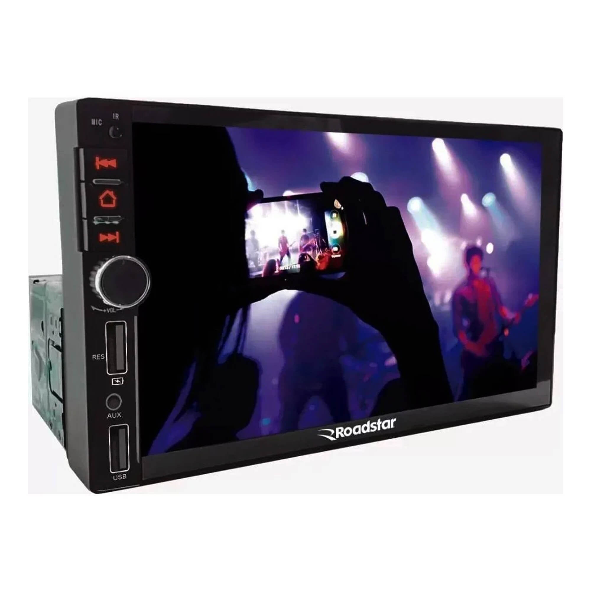 COMP Kit Multimídia Gol G5 RS401BR MI Roadstar + Moldura 2Din + Câmera de Ré
