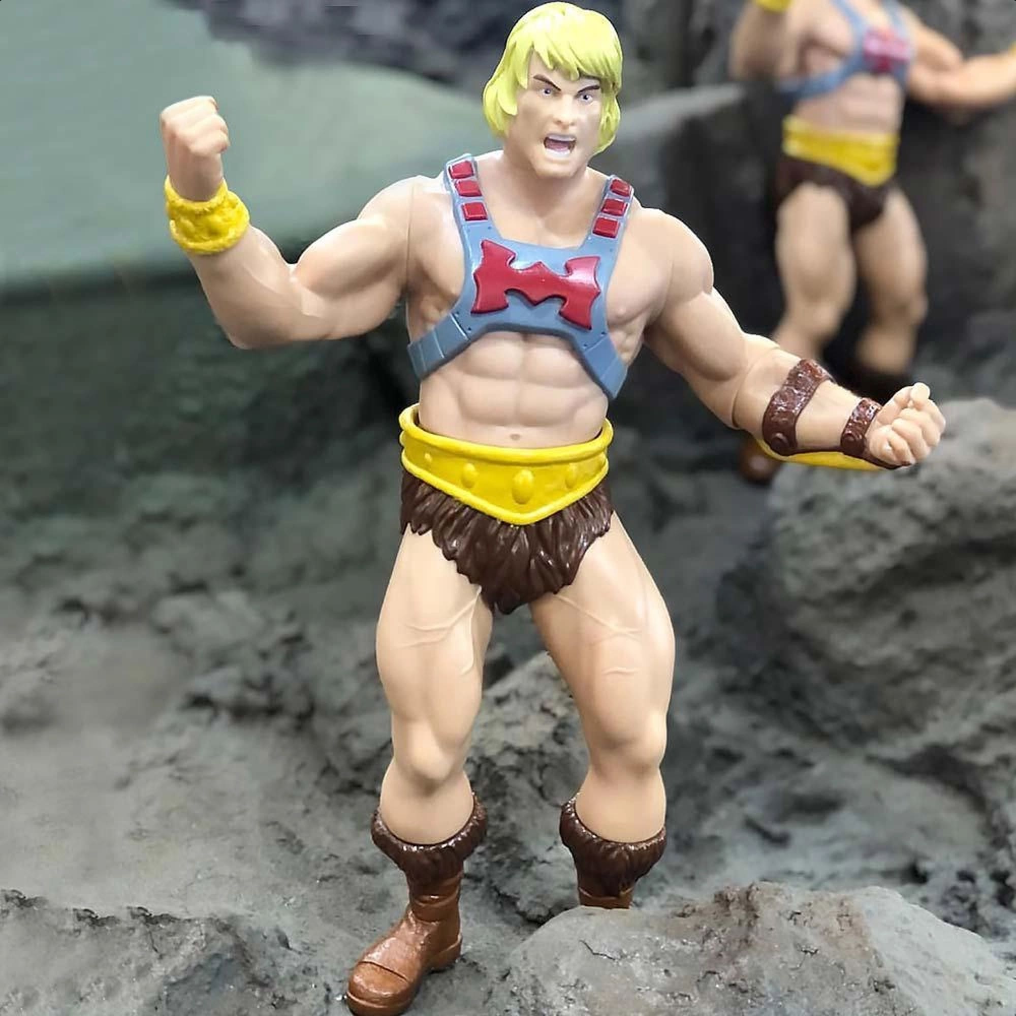 COMP Kit Bonecos Articulados He-Man e Esqueleto - Mestres do Universo Mimo Toys