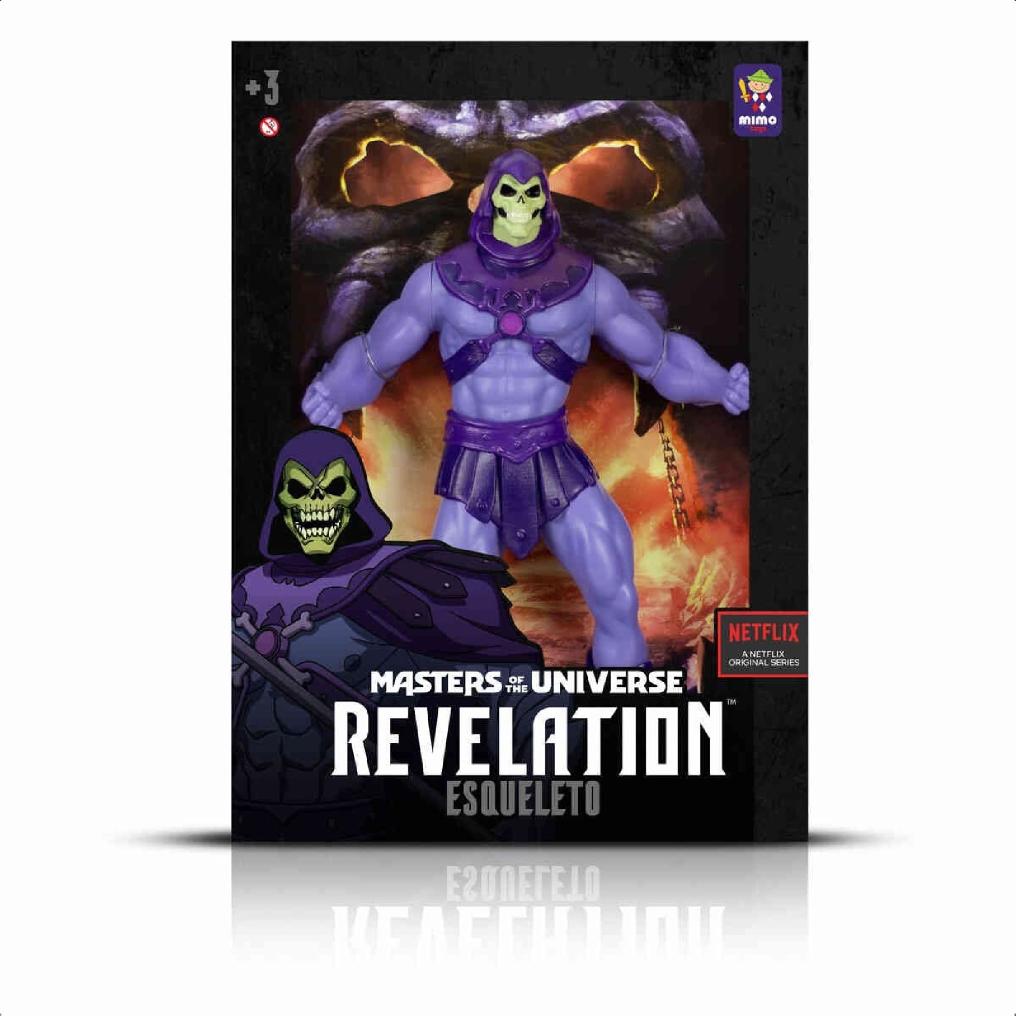 COMP Kit Bonecos Articulados He-Man e Esqueleto - Mestres do Universo Mimo Toys