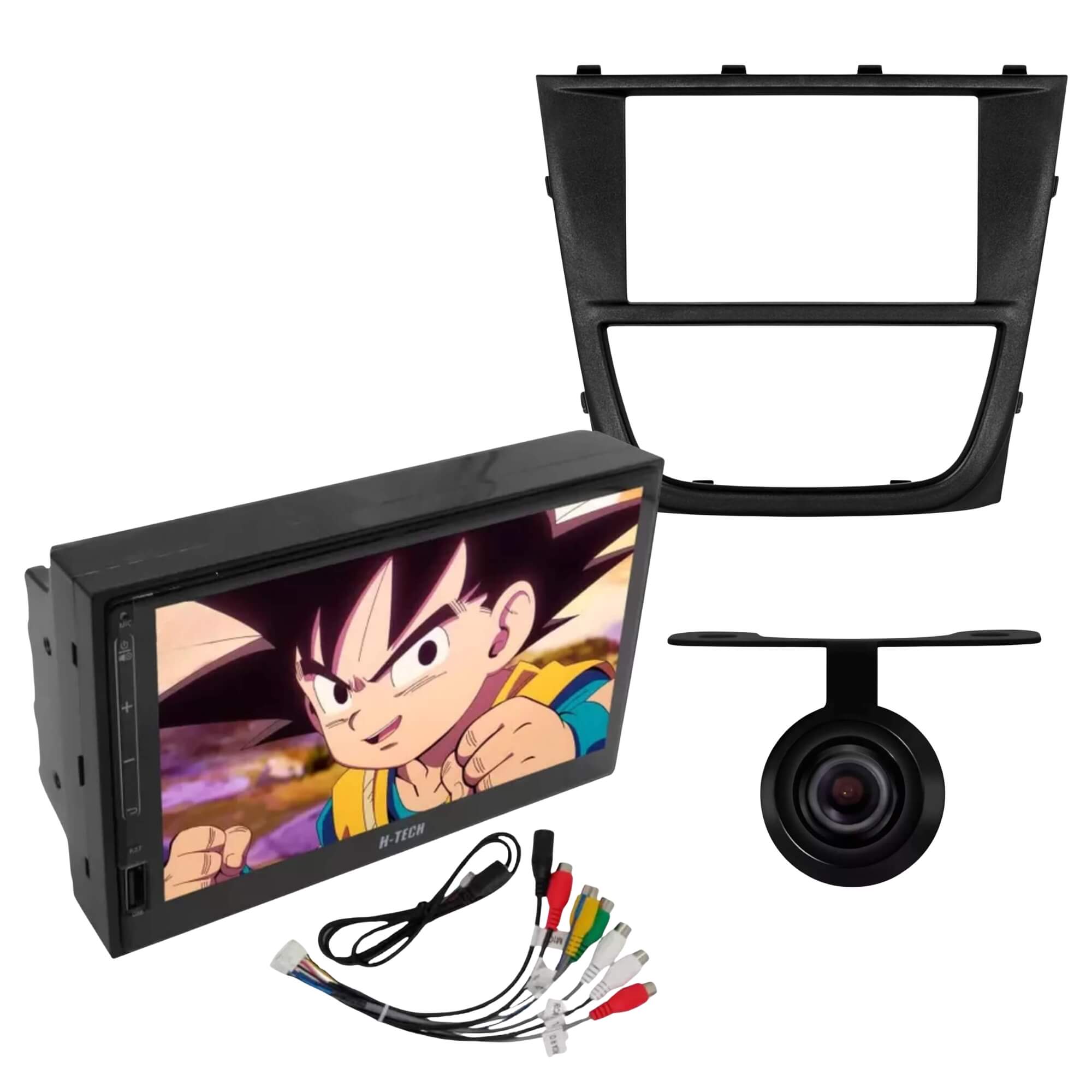 VAR Kit Multimídia Gol G5 (Mídia + Moldura + Câmera de Ré) - Escolha Modelo:Kit ht-7030CA