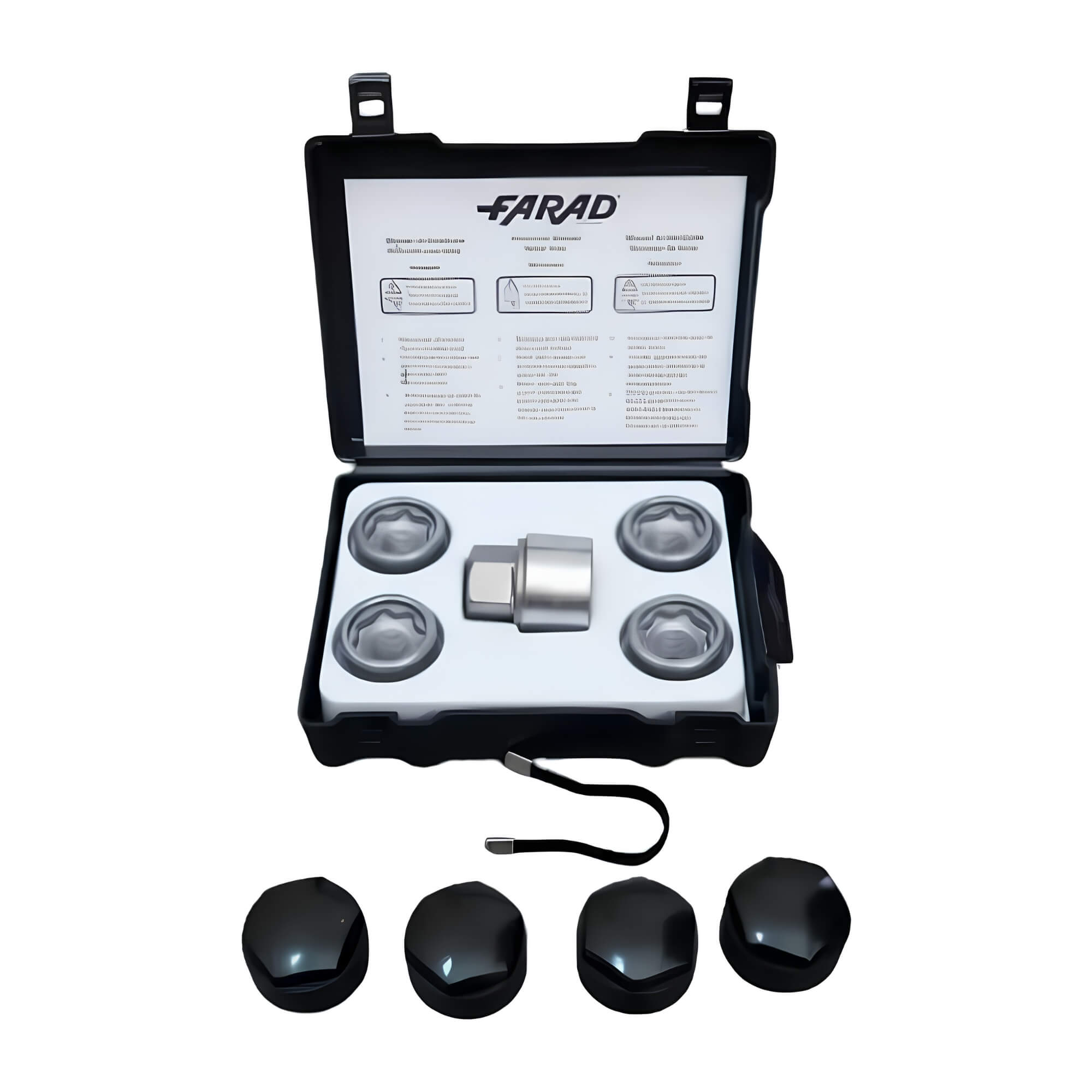 Kit Porcas Antifurto Starlock com Tampa compatível c/ Byd, Leap e Denza Farad - DST51/E 343