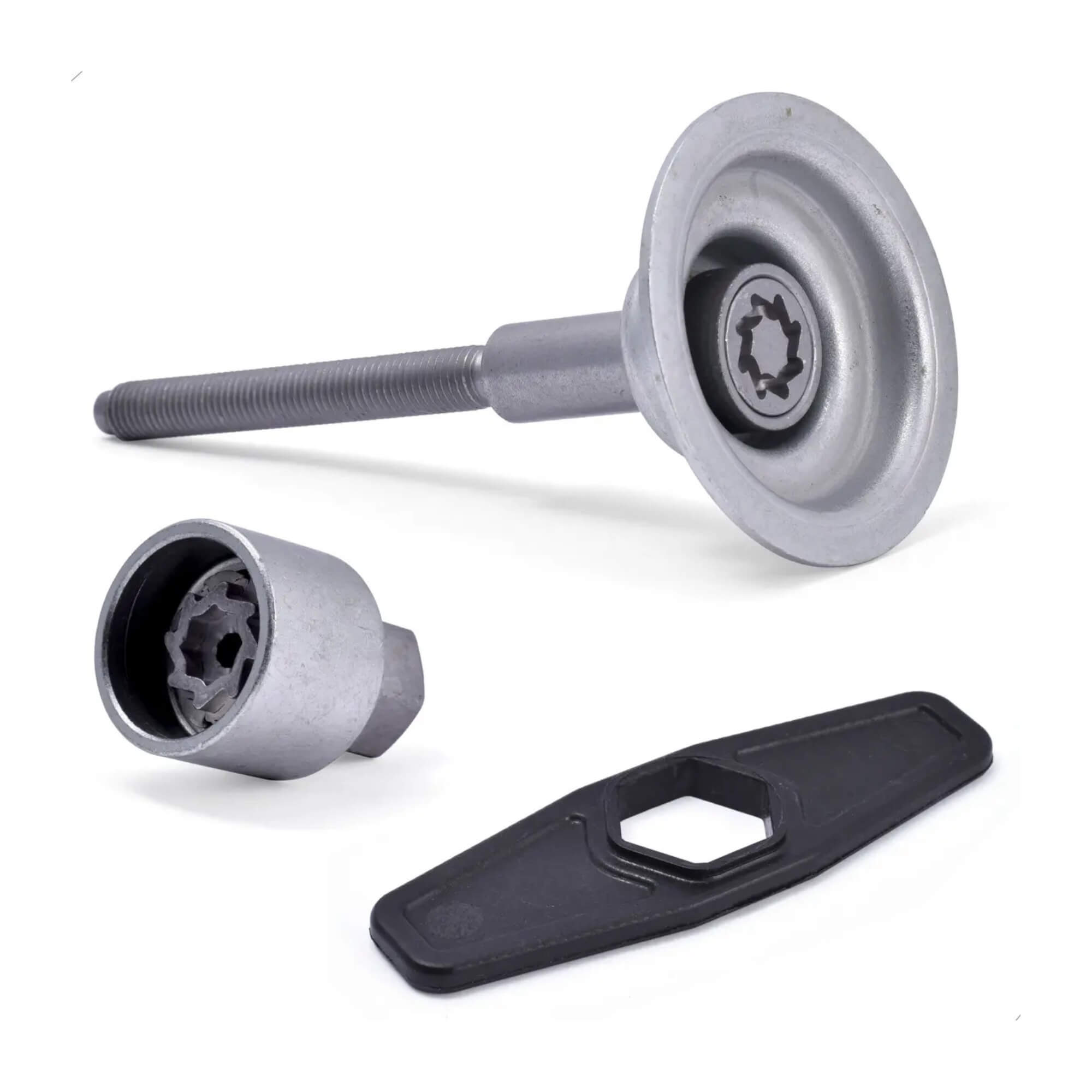 Antifurto do Estepe Sparelock compatível c/ Nivus, Novo Polo, T-Cross, Virtus Farad - FT43 3846
