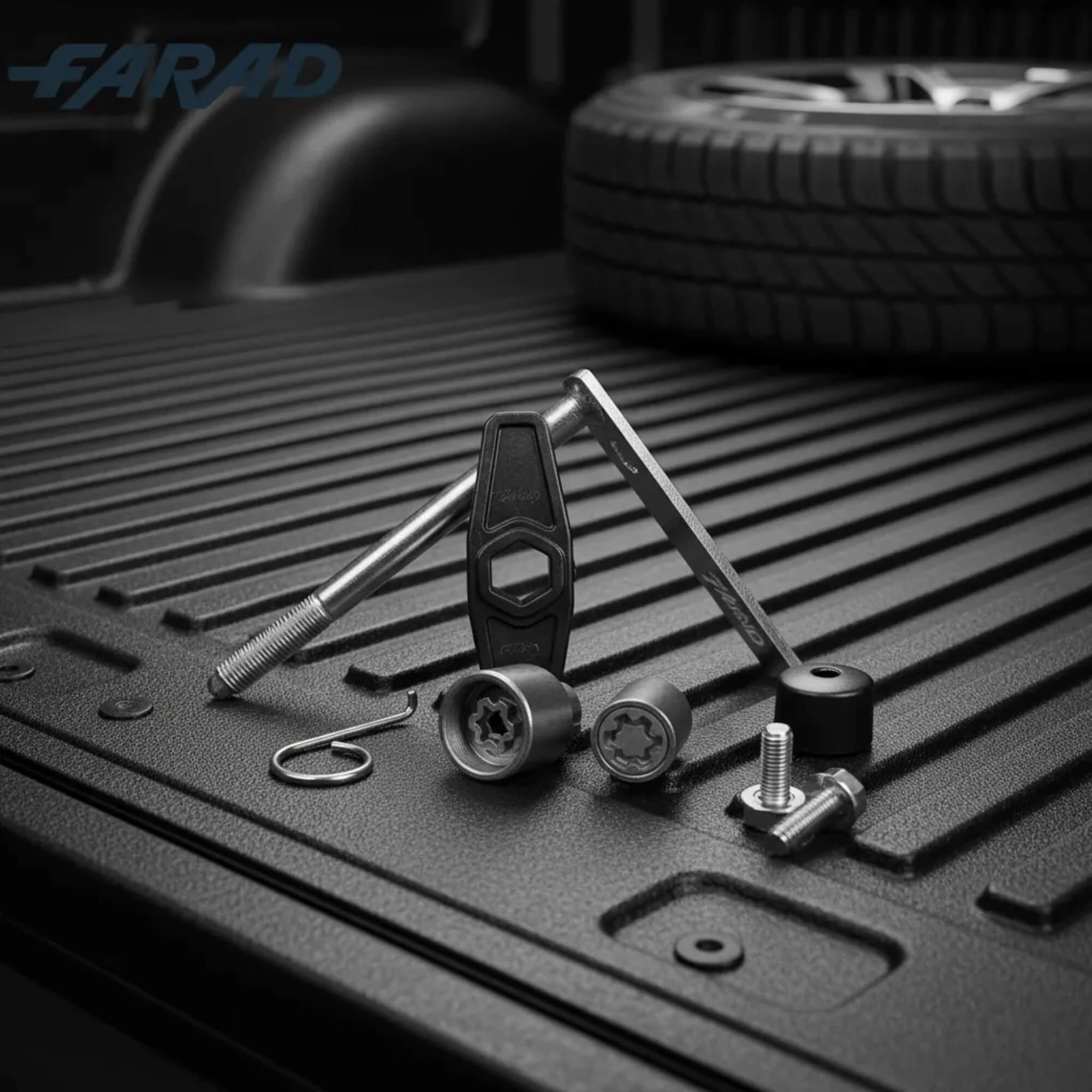 Antifurto do Estepe Sparelock compatível c/ Duster Exceto 4x4 Farad - FT109 3856