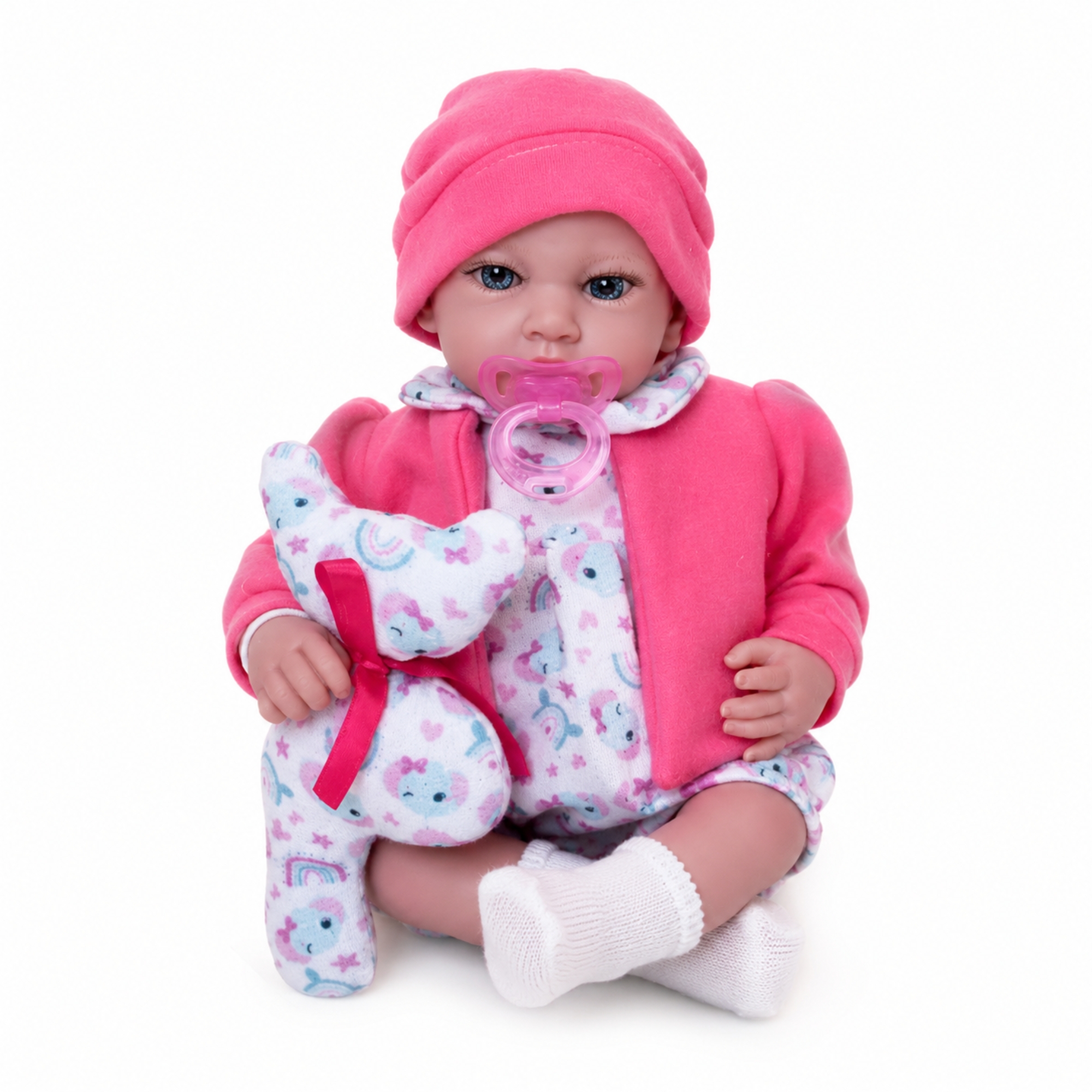 Boneca Nena Mia Reborn Meu Bebê c/ Touca Cotiplás - 2926