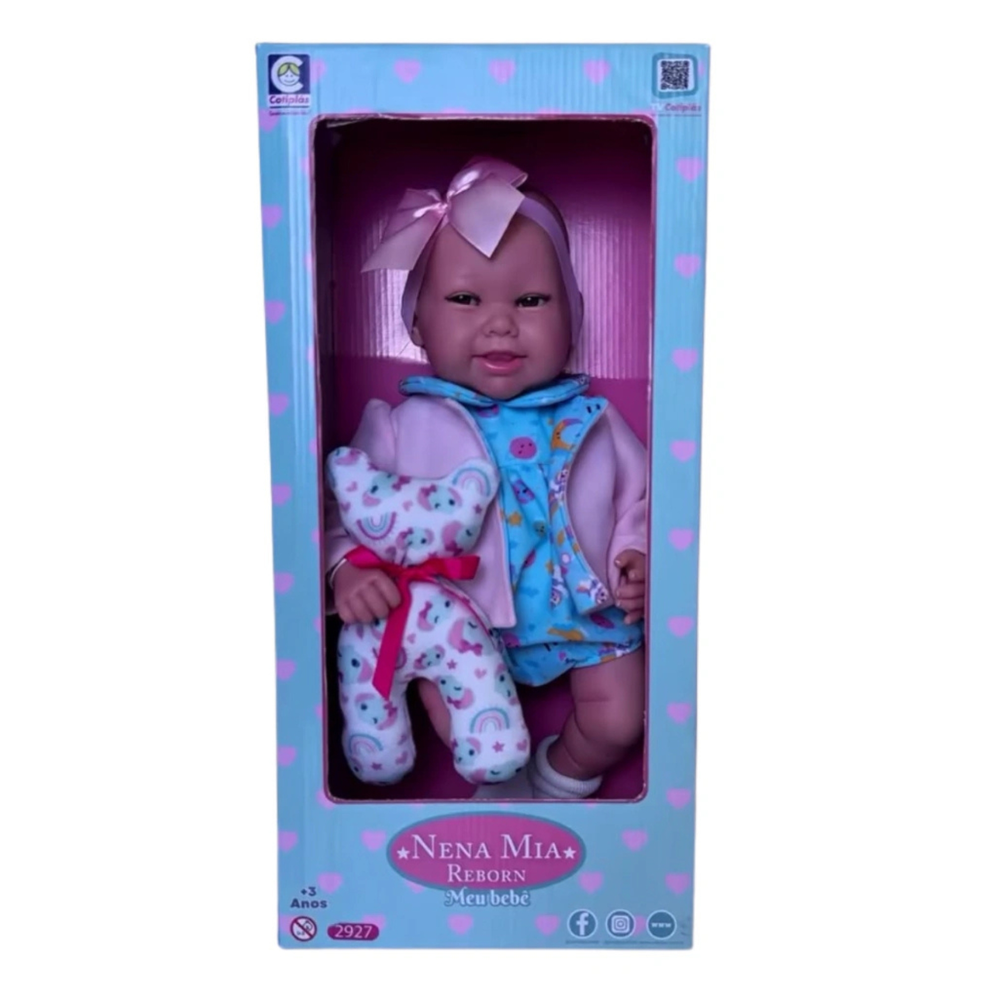 Boneca Nena Mia Reborn Meu Bebê Cotiplás - 2927