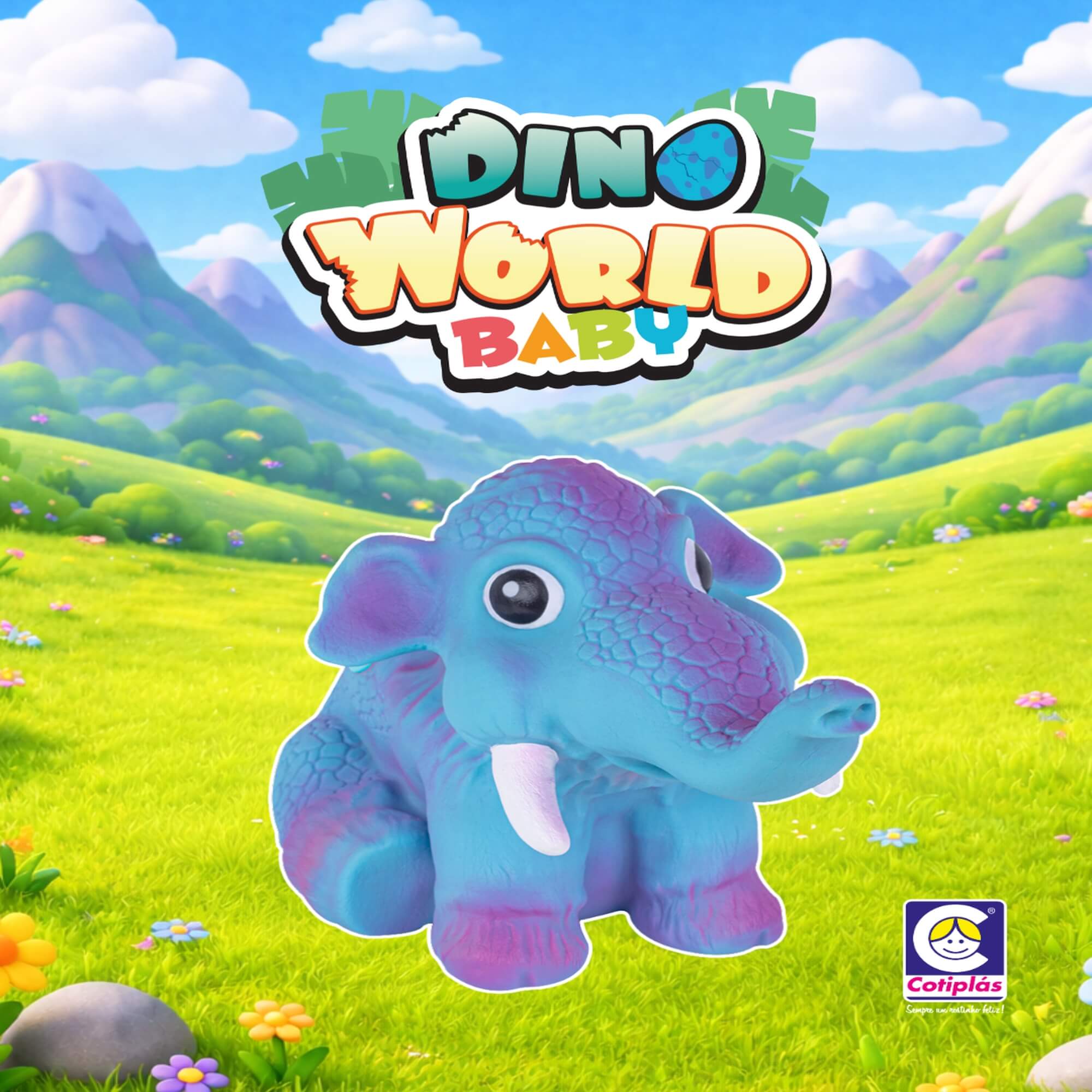 Dinossauro Dino World Baby Espinossauro Com Som Cotiplás - 2928