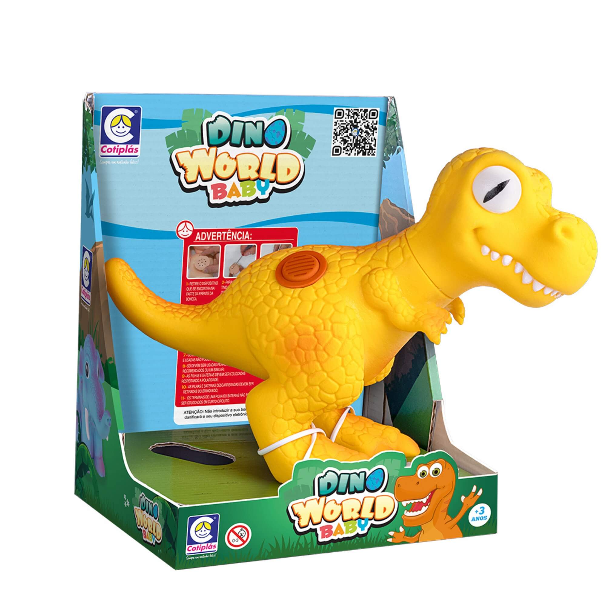 Boneco Dinossauro Dino World Baby T-Rex Com Som Cotiplás - 2929