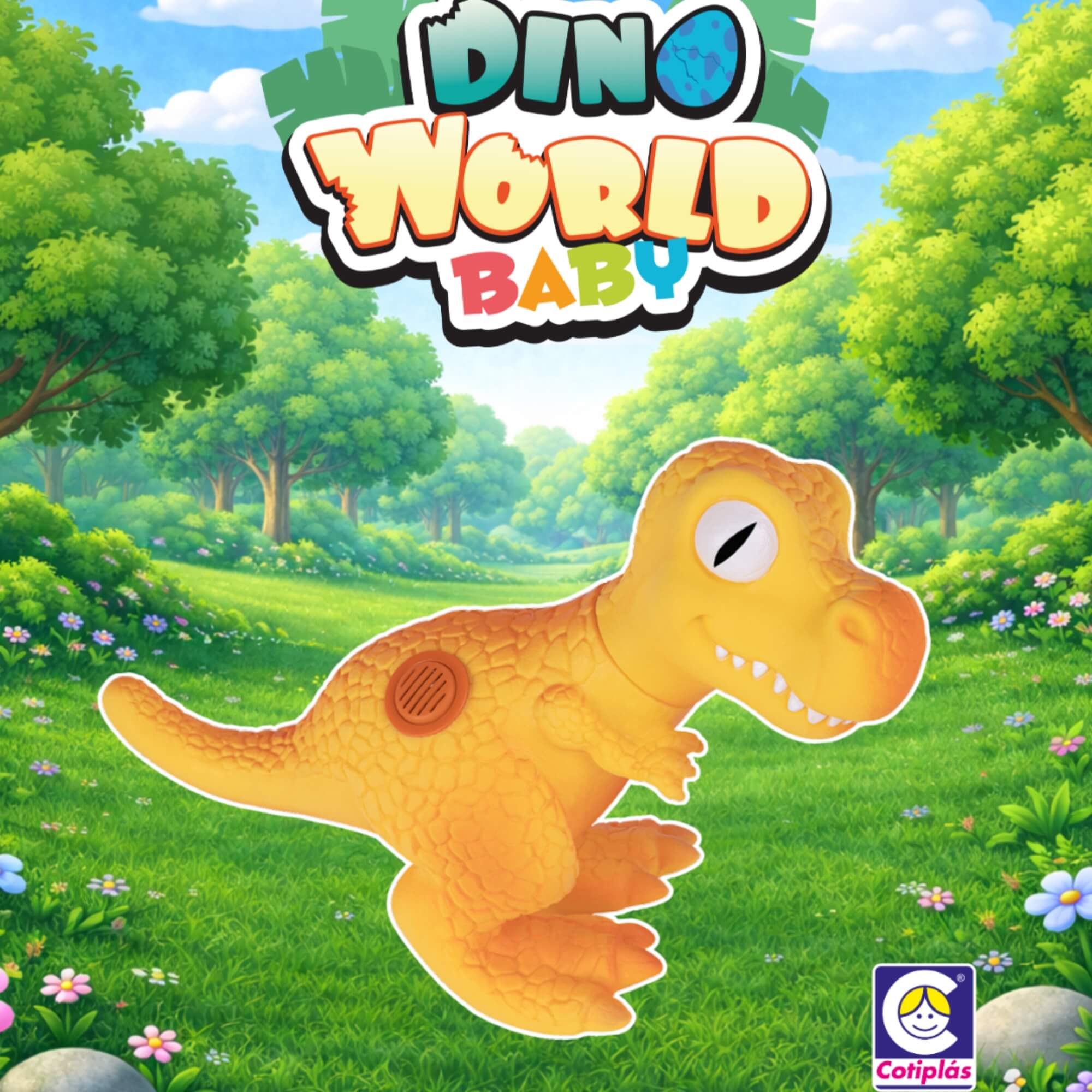 Boneco Dinossauro Dino World Baby T-Rex Com Som Cotiplás - 2929