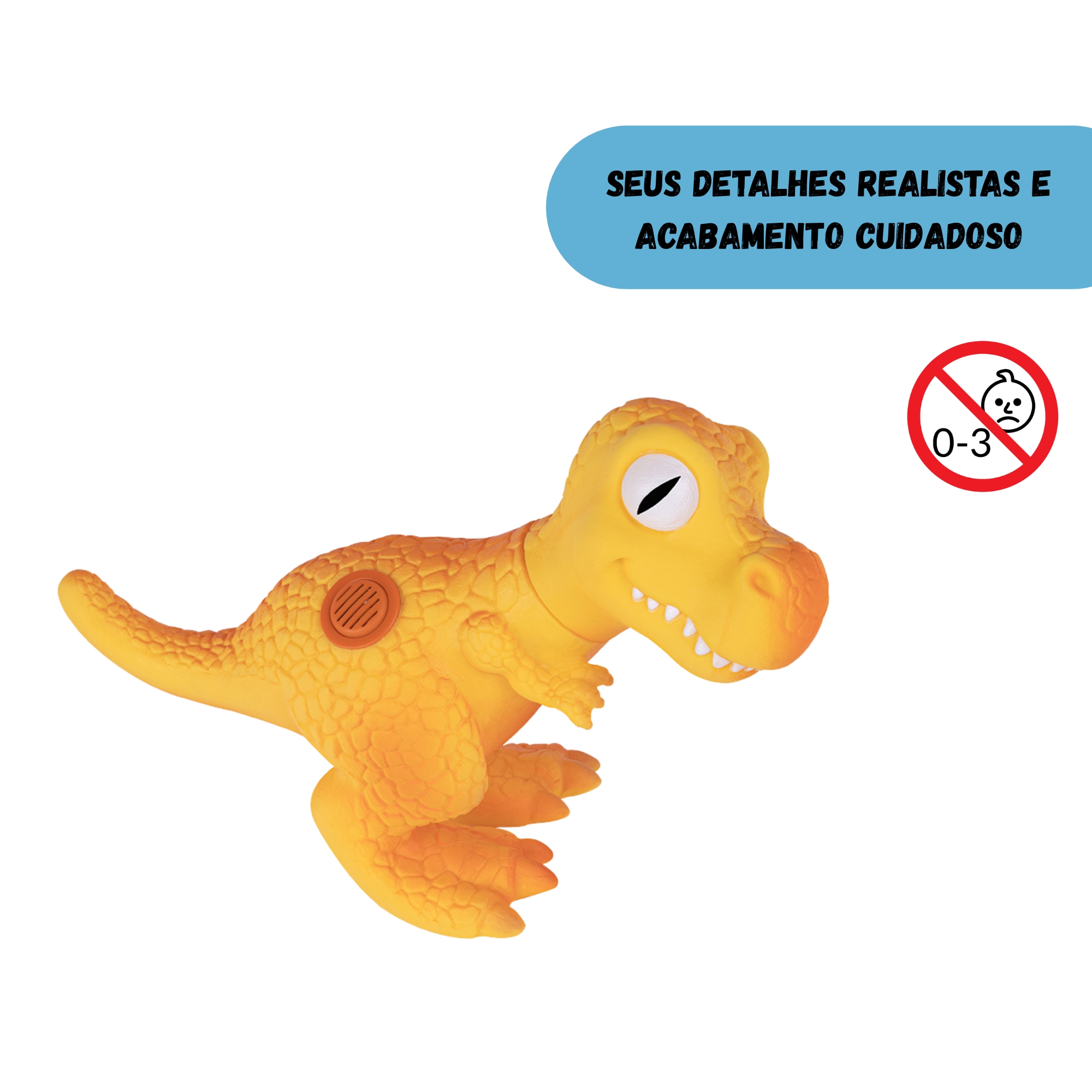 Dinossauro Dino World Baby Espinossauro Com Som Cotiplás - 2930
