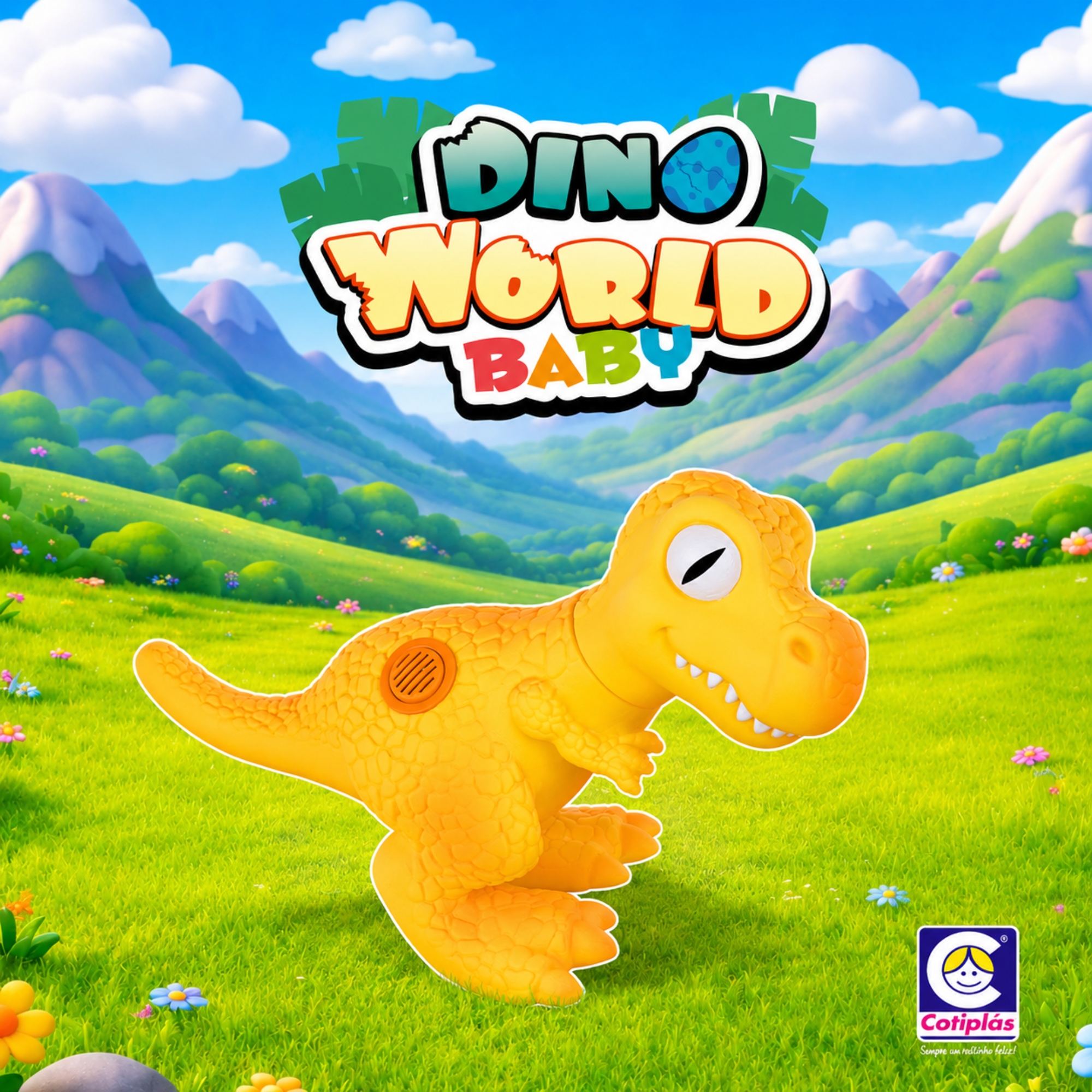 Dinossauro Dino World Baby Espinossauro Com Som Cotiplás - 2930