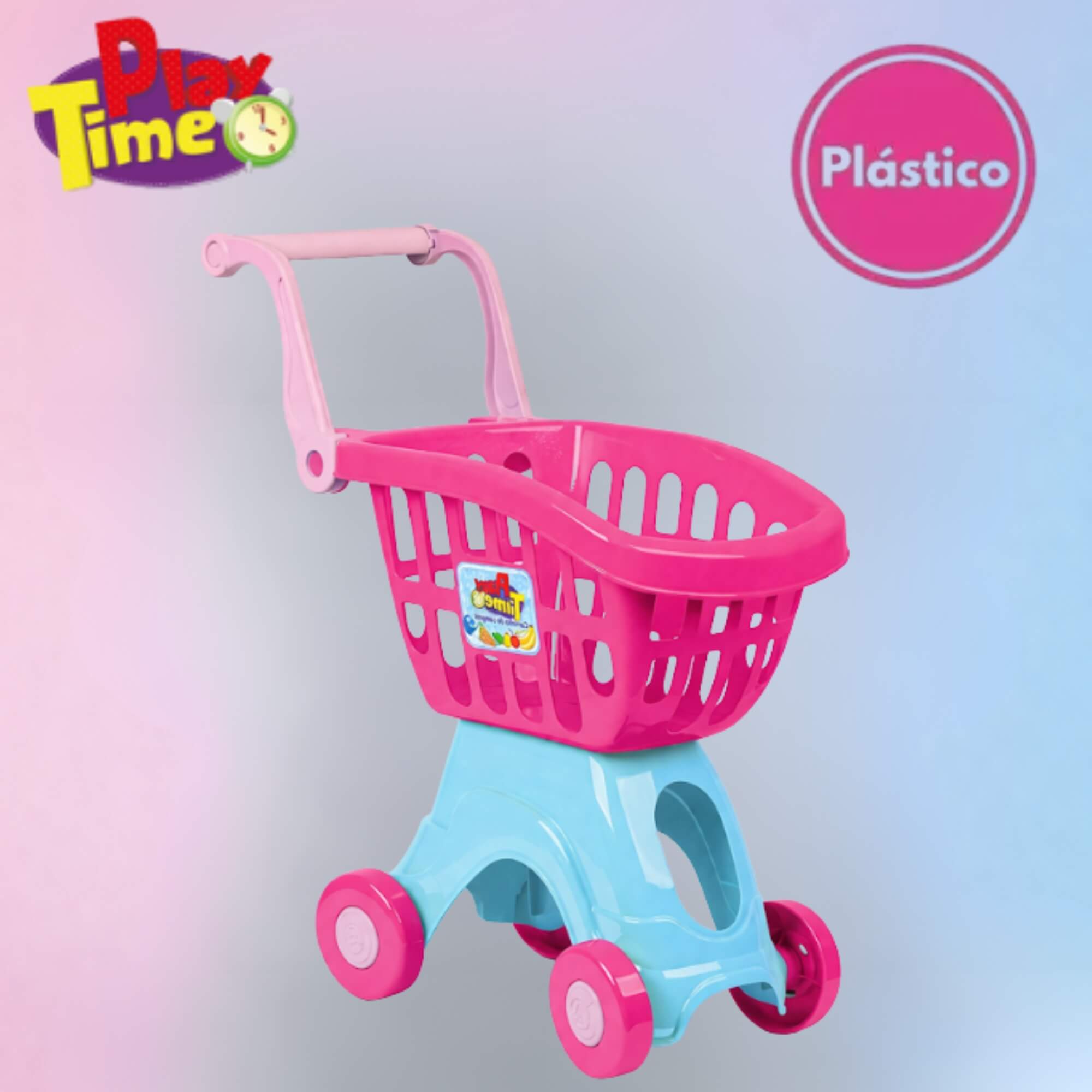 Carrinho De Compras Infantil Play Time Cheff 49cm Cotiplás - 2949
