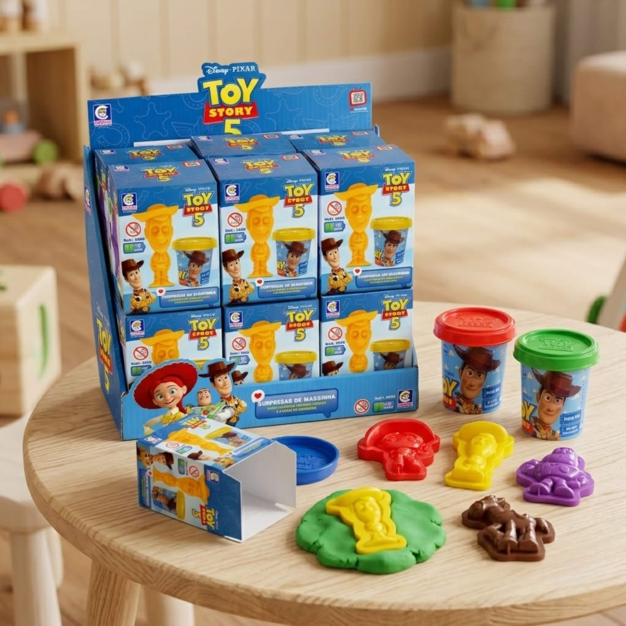 Brinquedo Disney Toy Story Surpresas De Massinha Sortido e Unitário Cotiplás - 2950