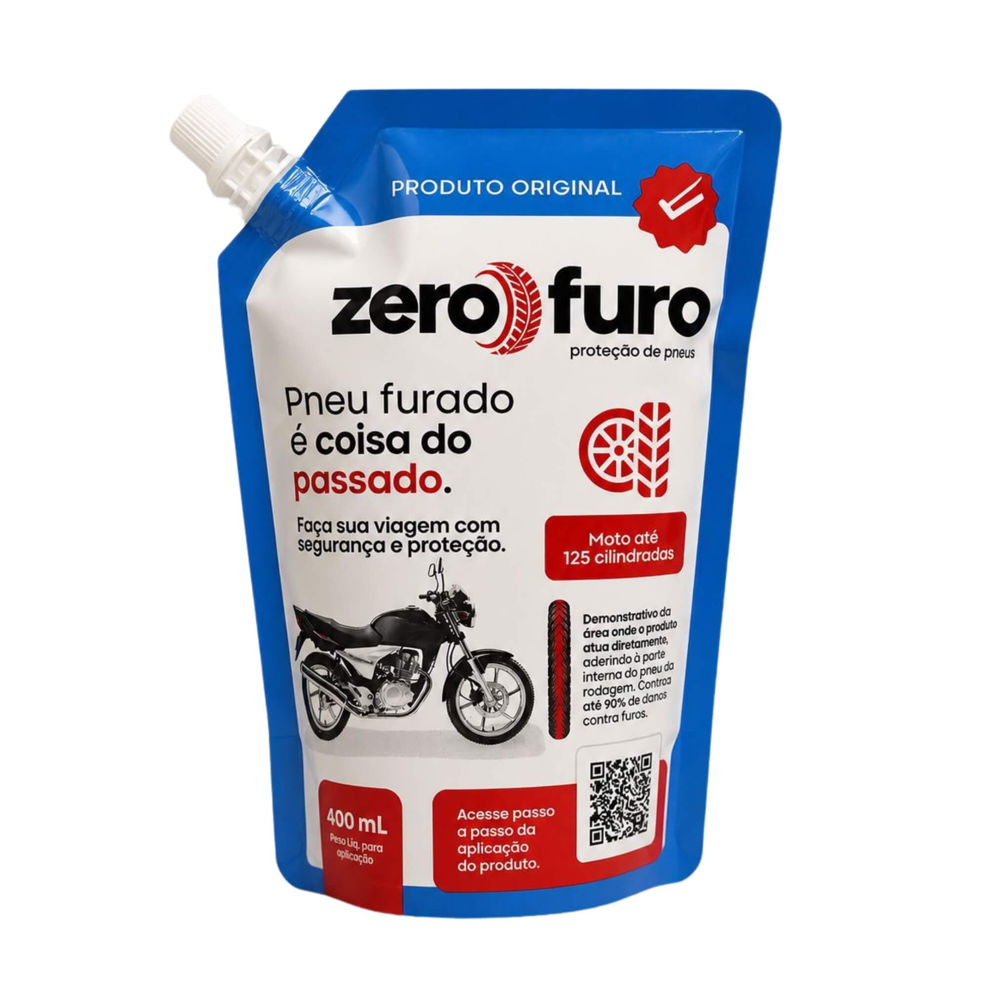 VAR Selante para Pneu Carro e Moto Zero Furo (Escolha) Modelo:Moto Até 125cc 400ml