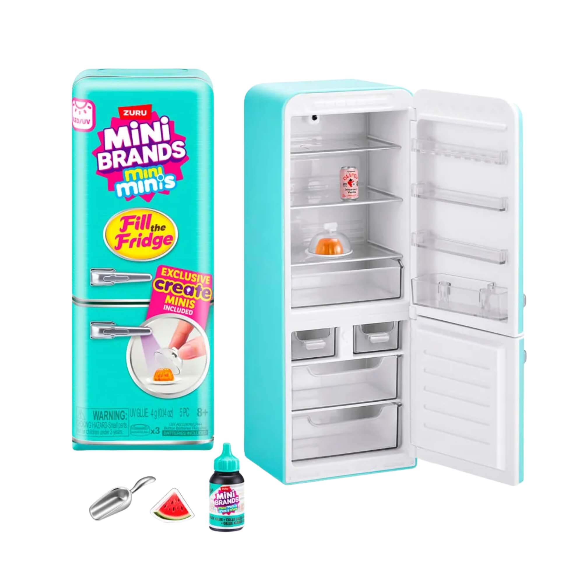 Brinquedo Geladeira Mini Brands Fill The Fridge c/ Acessórios Candide - 77021