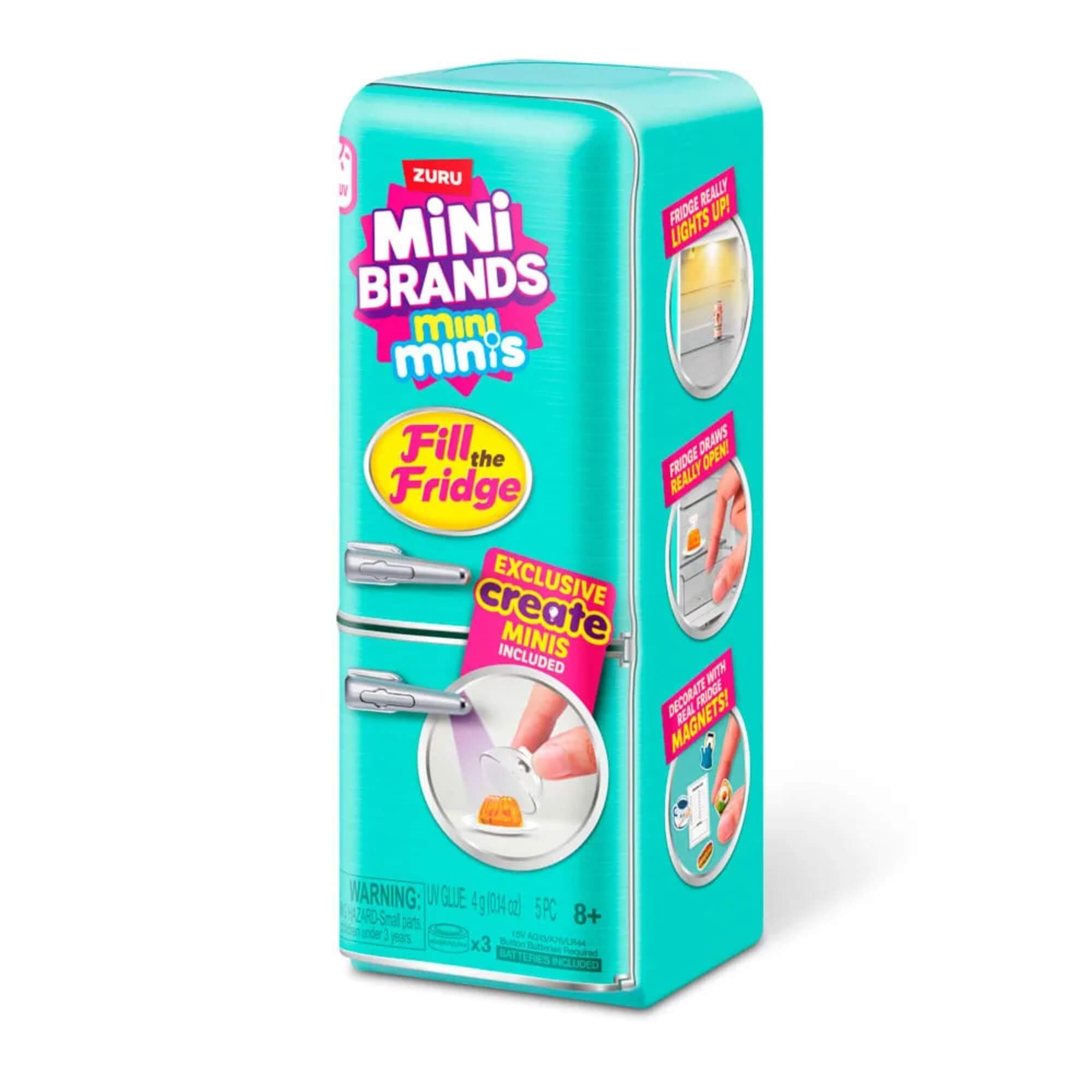 Brinquedo Geladeira Mini Brands Fill The Fridge c/ Acessórios Candide - 77021