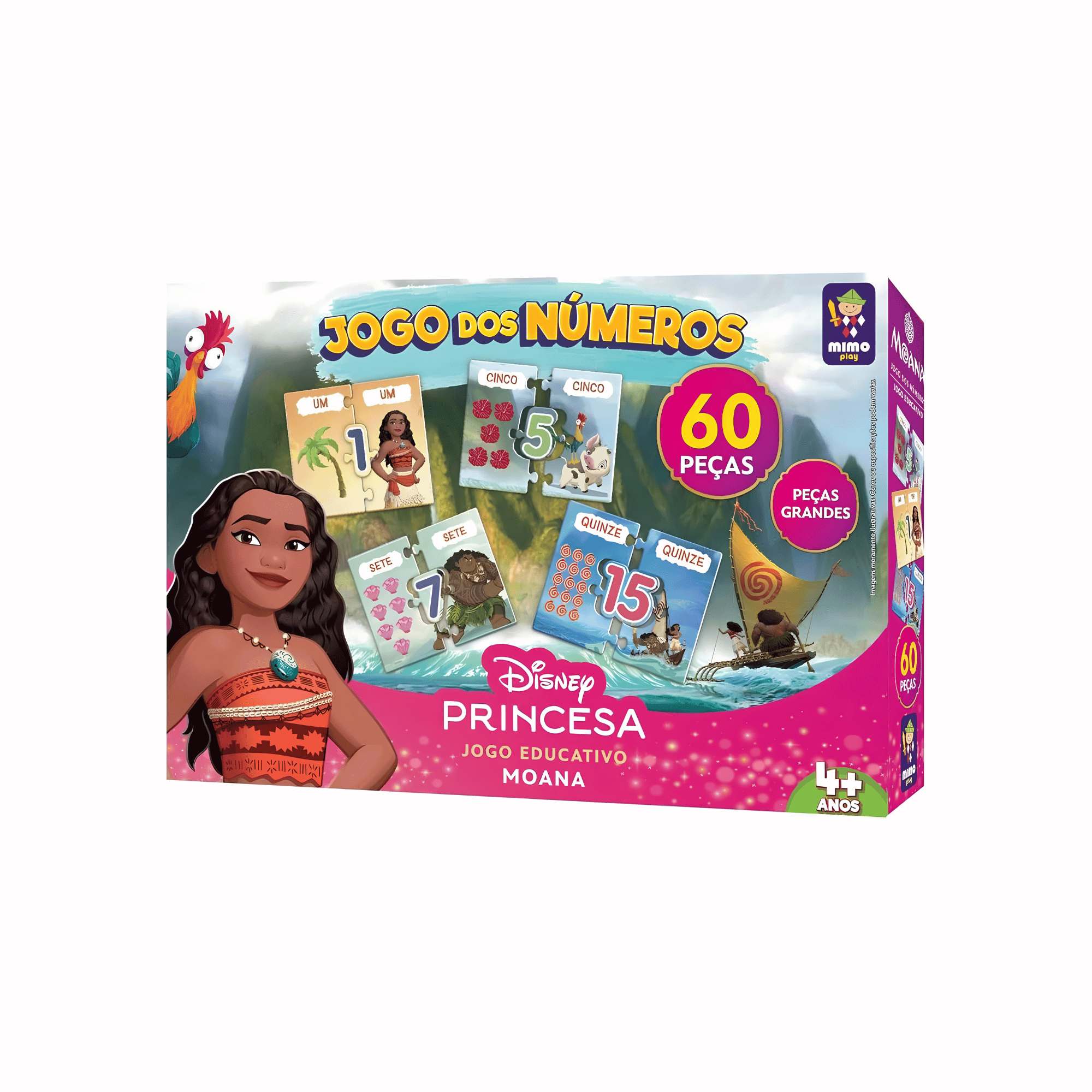 COMP Kit Educativo Moana Jogo dos Números e das Letras