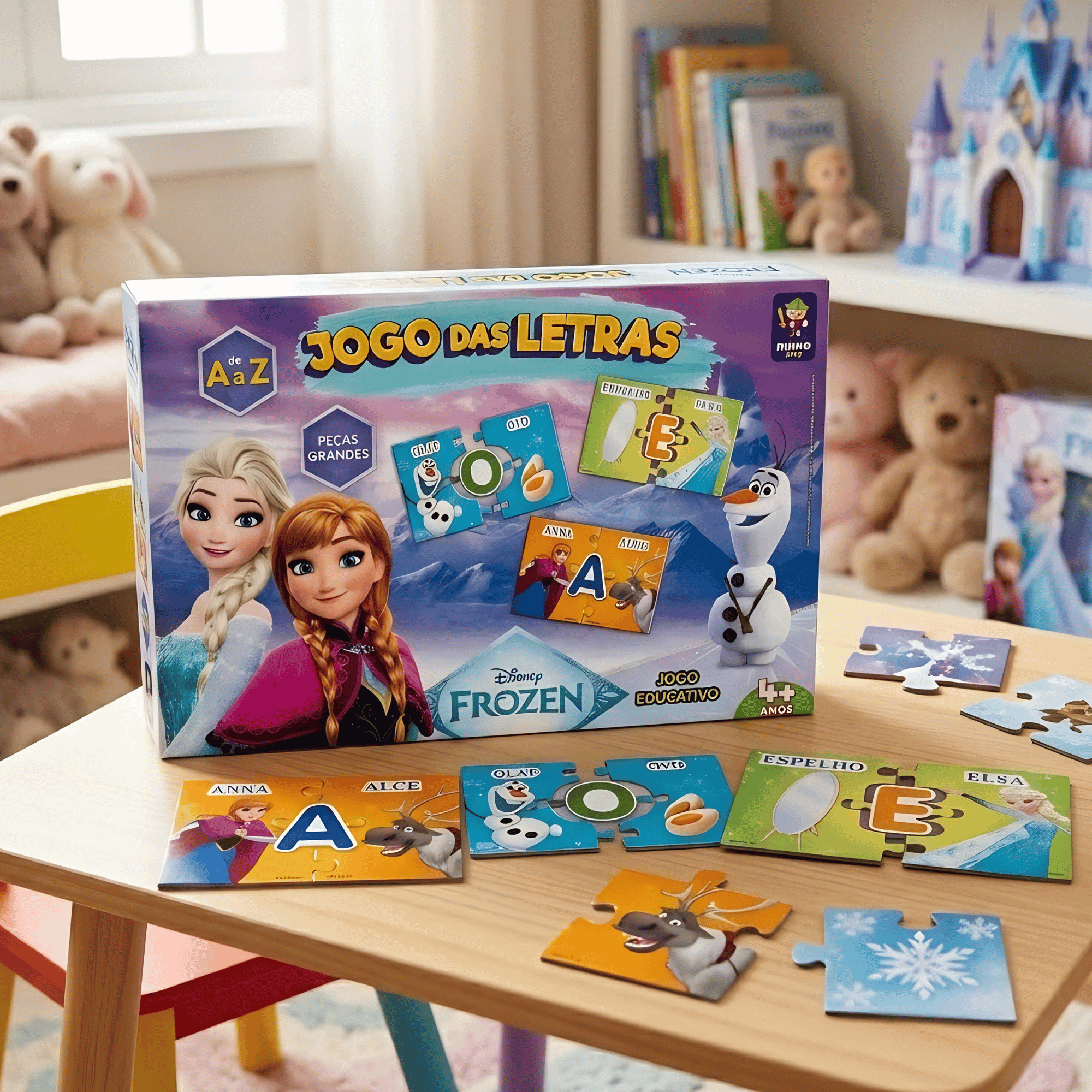 COMP Kit Educativo Frozen Jogo dos Números e das Letras