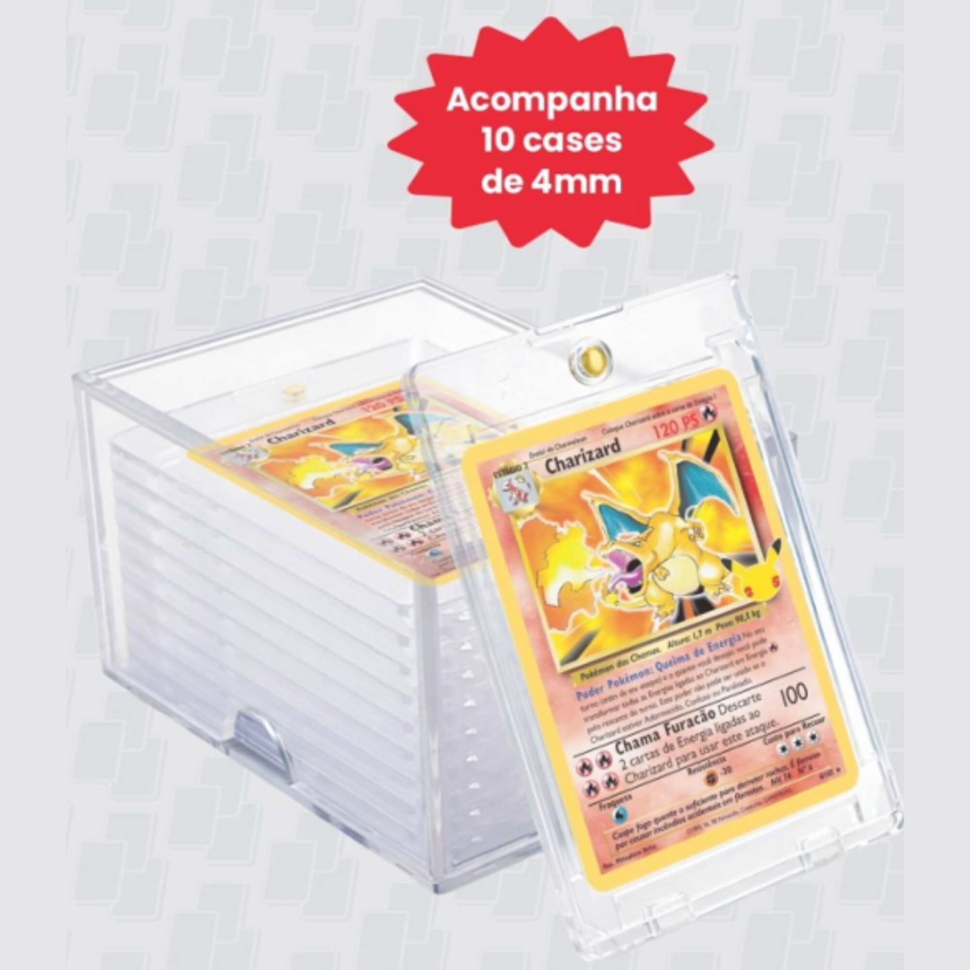 Box Premium + 10 Cases de 4mm p/ Figurinhas BRA - BC-4310