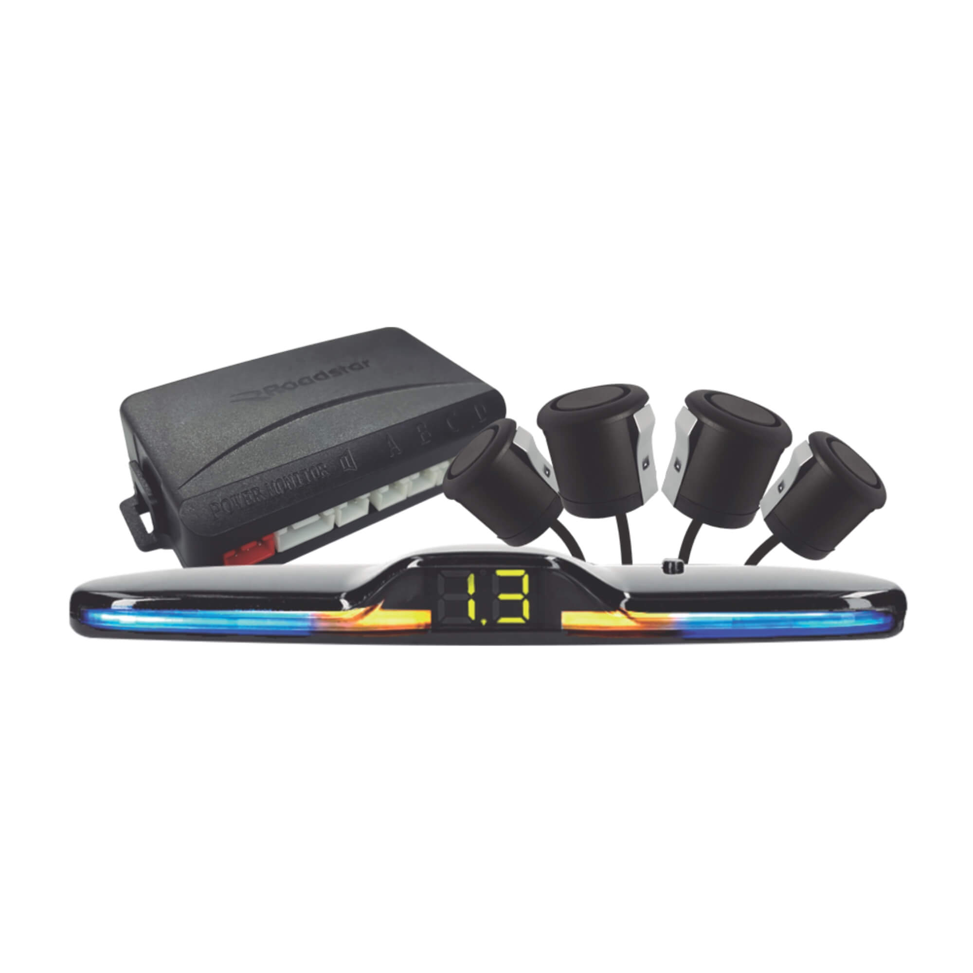 Sensor de Estacionamento Pro Line Roadstar - RS308BR PRETO FOSCO MI