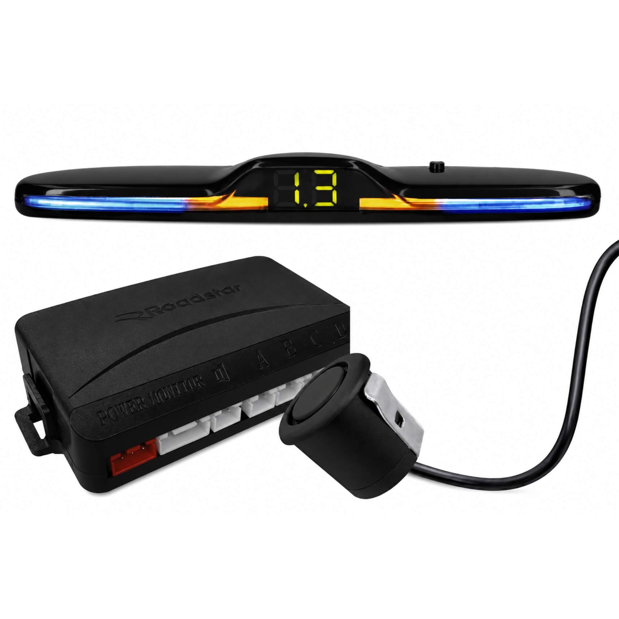 Sensor de Estacionamento Pro Line Roadstar - RS308BR PRETO FOSCO MI