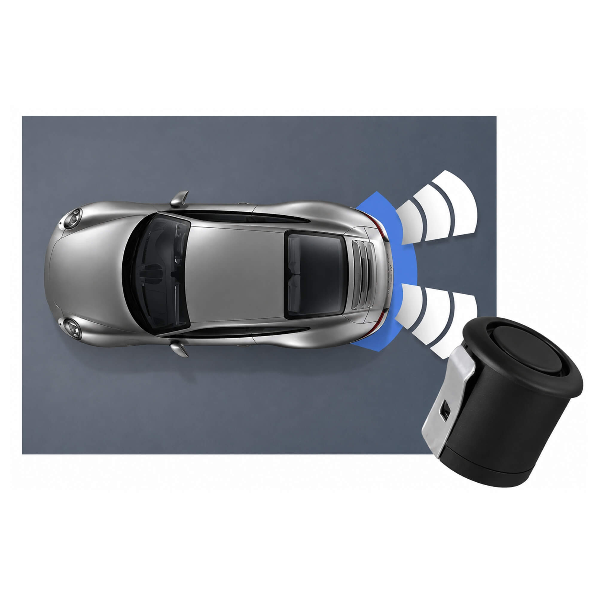 Sensor de Estacionamento Pro Line Roadstar - RS308BR PRETO FOSCO MI