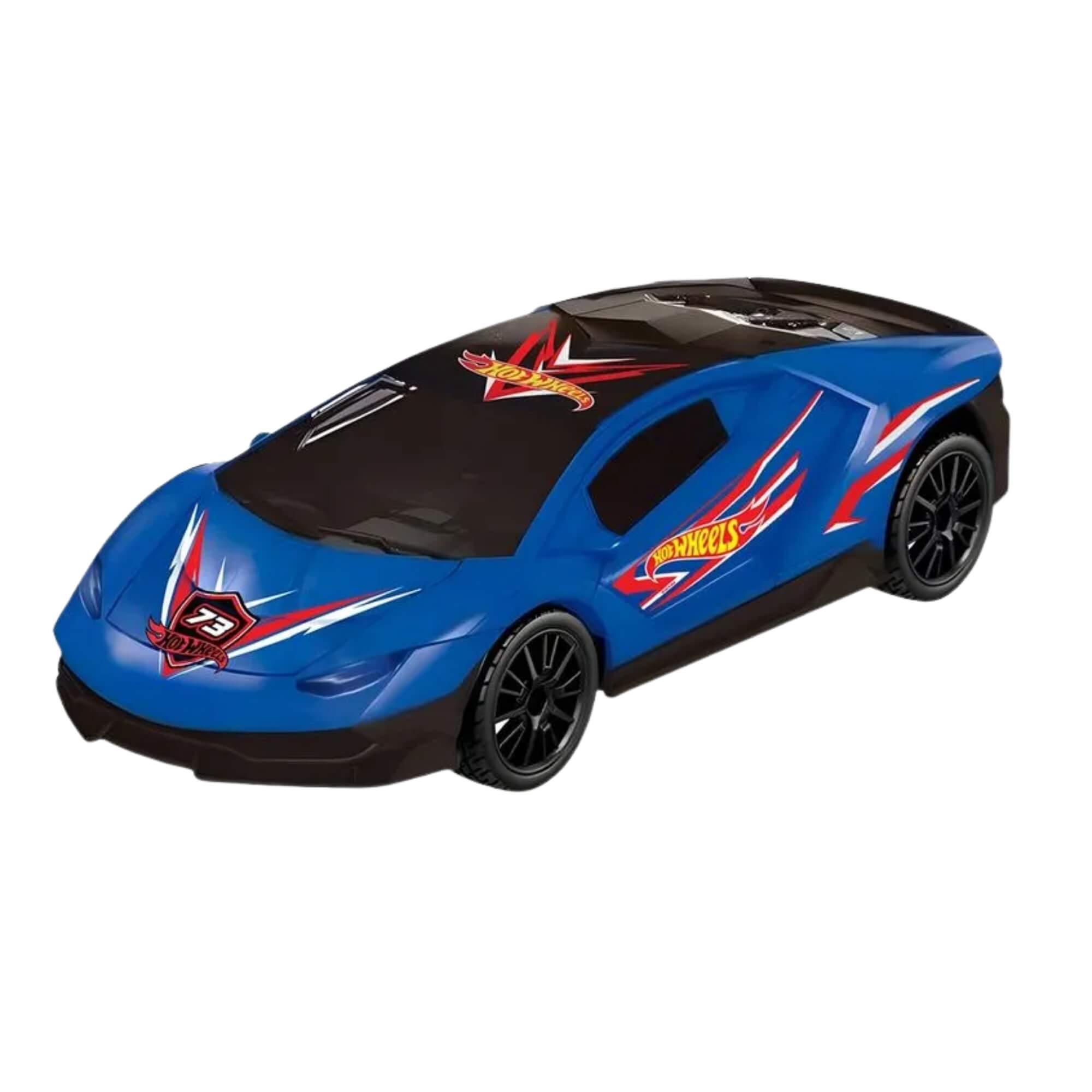 Carrinho Hot Wheels Controle Remoto 4 Canais Com Luz Azul Multikids - BR2473