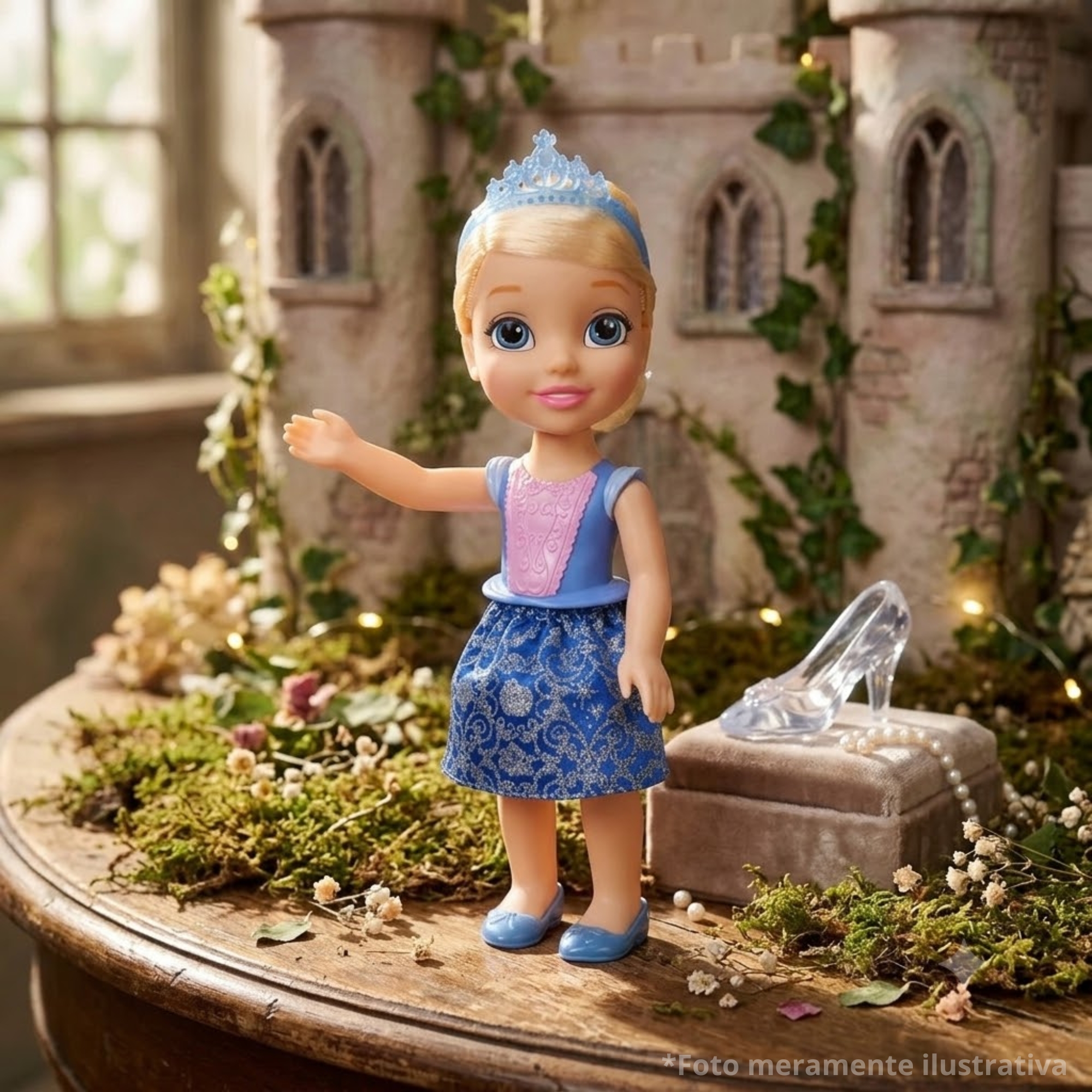 Boneca Disney Cinderela Minha Primeira Princesa 33cm Multikids - BR2544