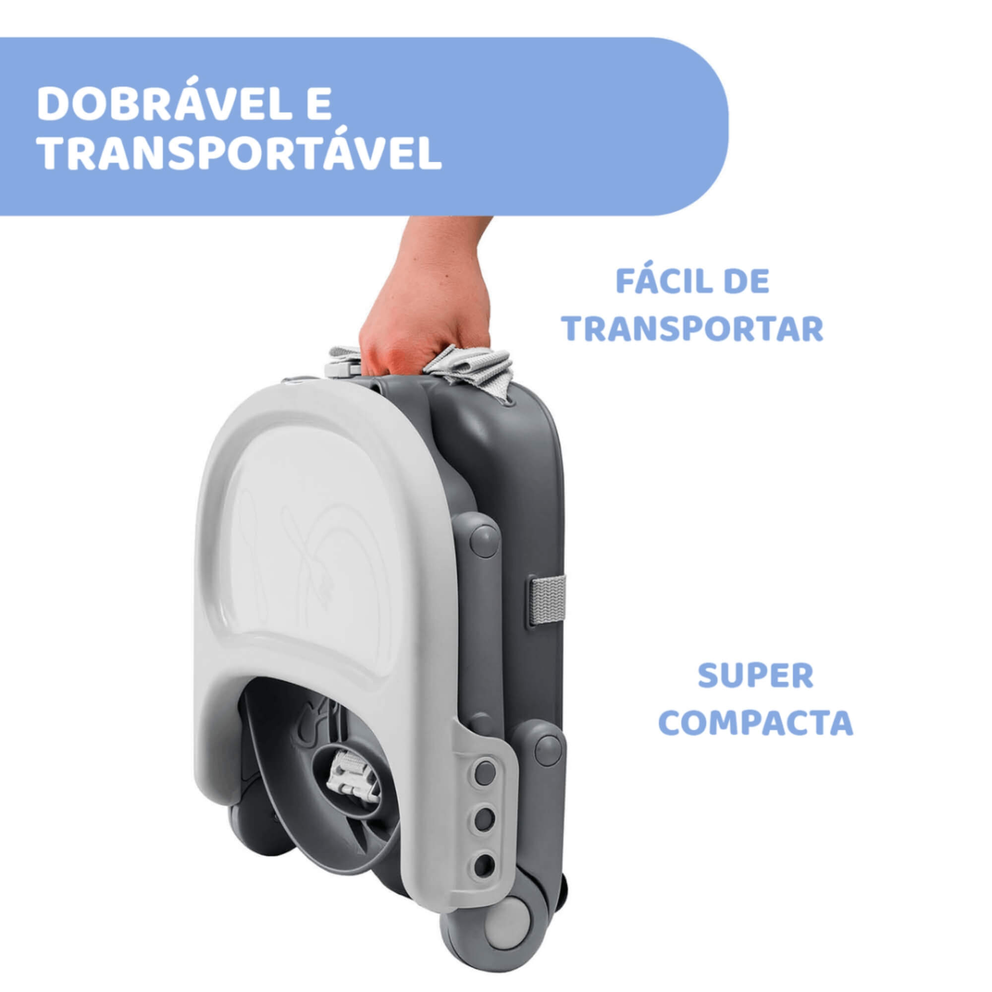 Assento Elevatório Pocket Snack cor Cinza Chicco- 000005079340400000