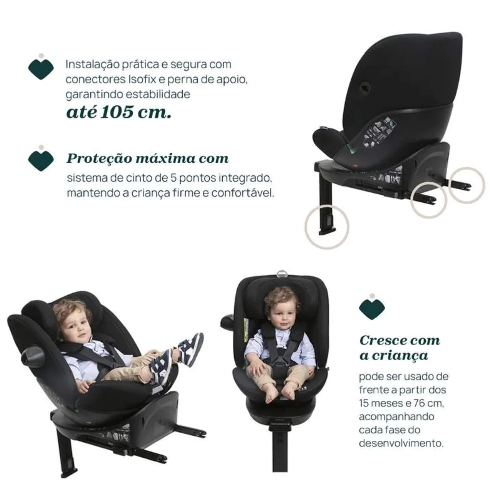 Cadeirinha Para Auto EverOne I-Size Isofix Preta Chicco - 000006087148950000