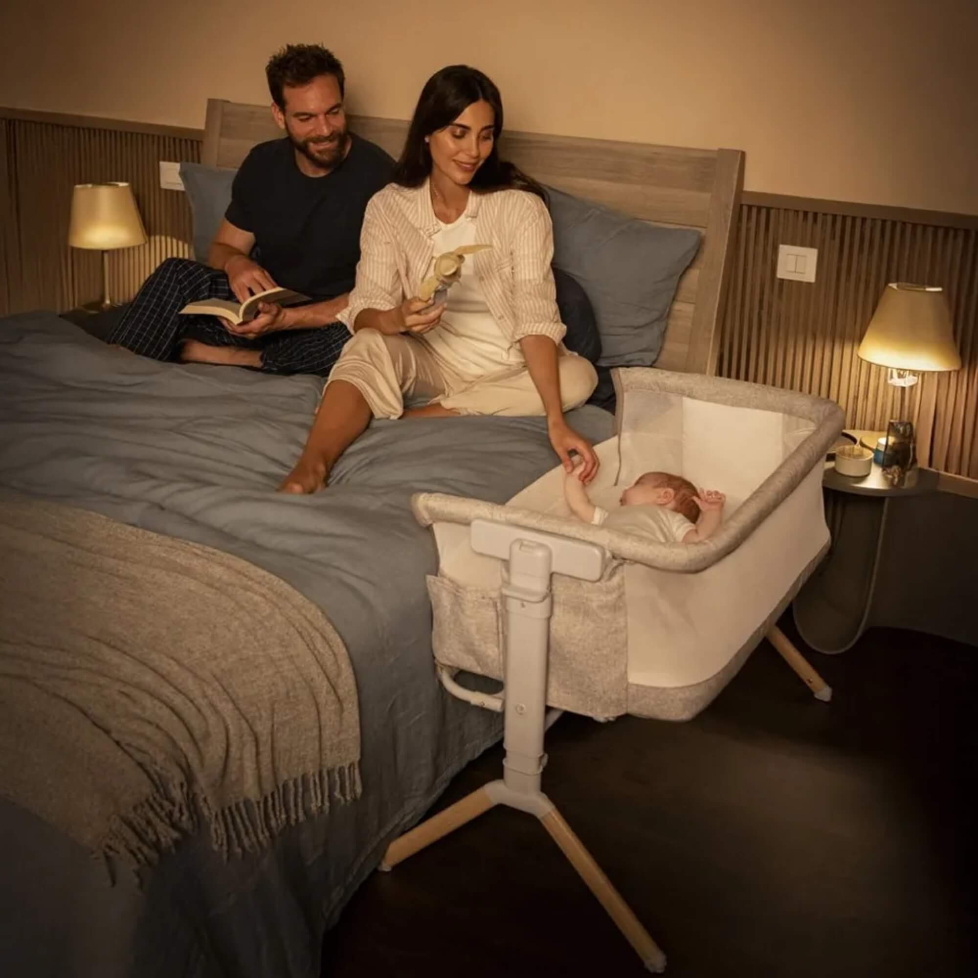 Berço Sleeper Next2Me Armonia 0 A 6 Meses Cinza Chicco - 000007087142610000