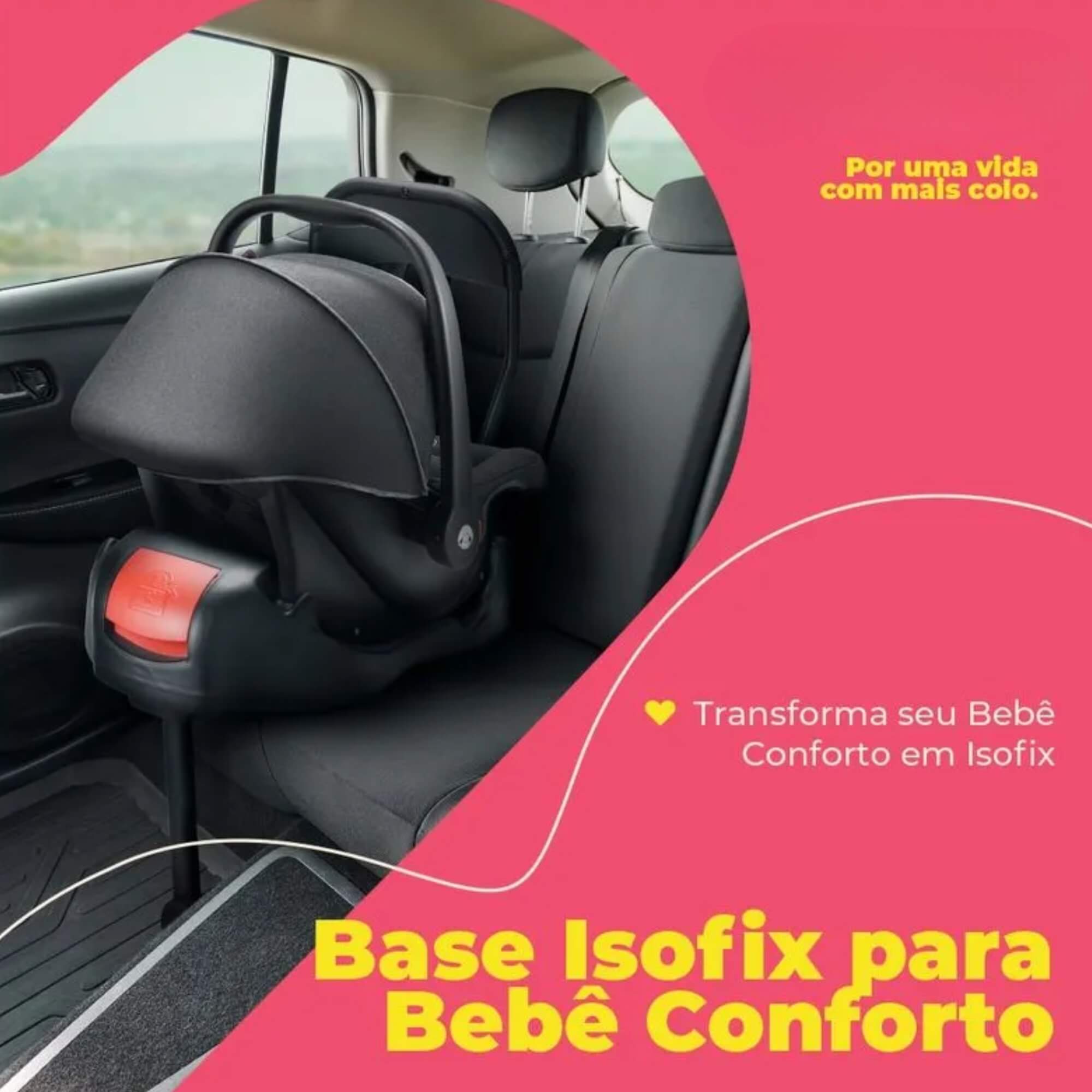 Base Isofix Para Bebê Conforto Grupo 0+ Até 13kg Litet - BB295