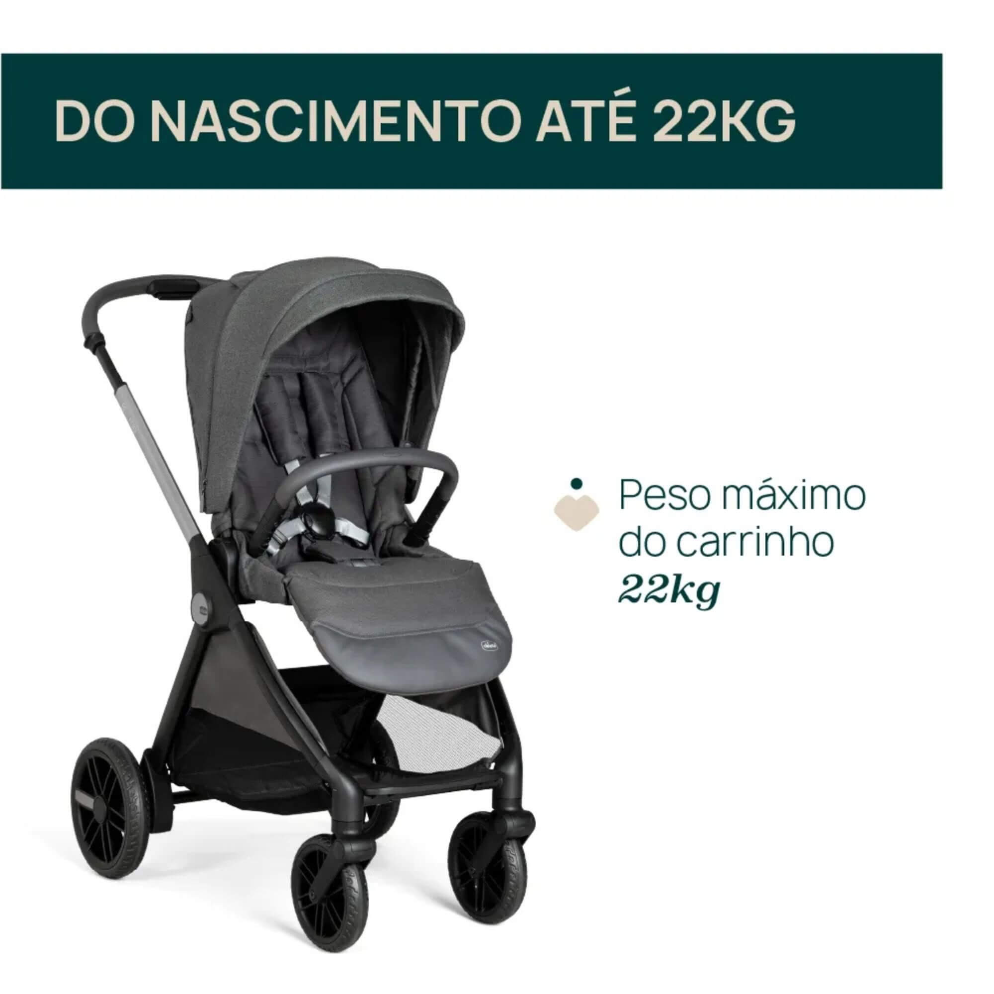 Carrinho de Bebê com Bebê Conforto Travel System Bellagio Chicco - BB717