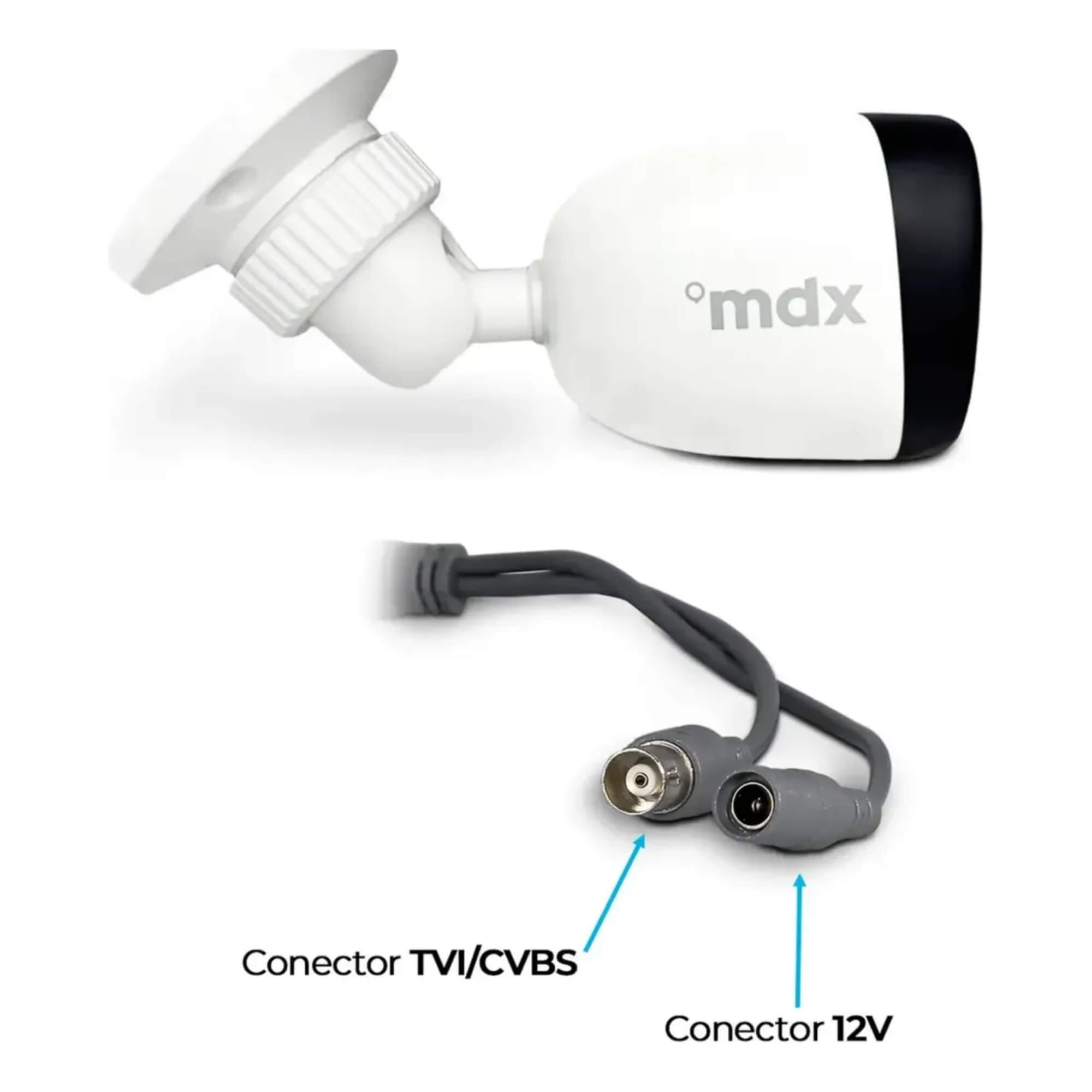 Câmera Bullet 2MP Dual Light com Microfone Lente 2,8 mm MDX - 700099M