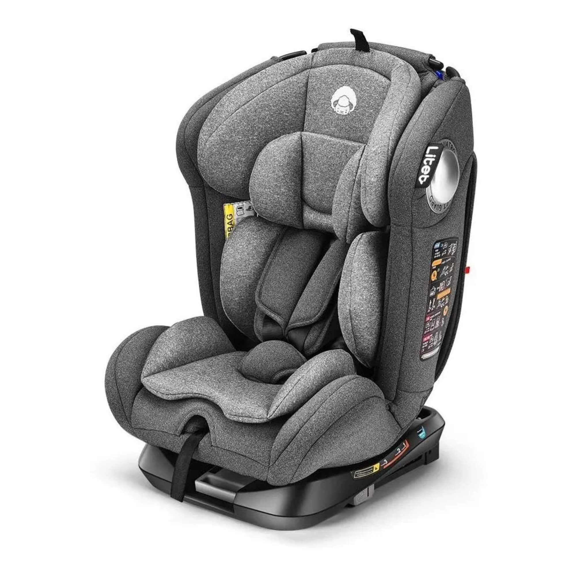Cadeira para Auto Smart 360 Isofix cor Cinza Litet - BB761