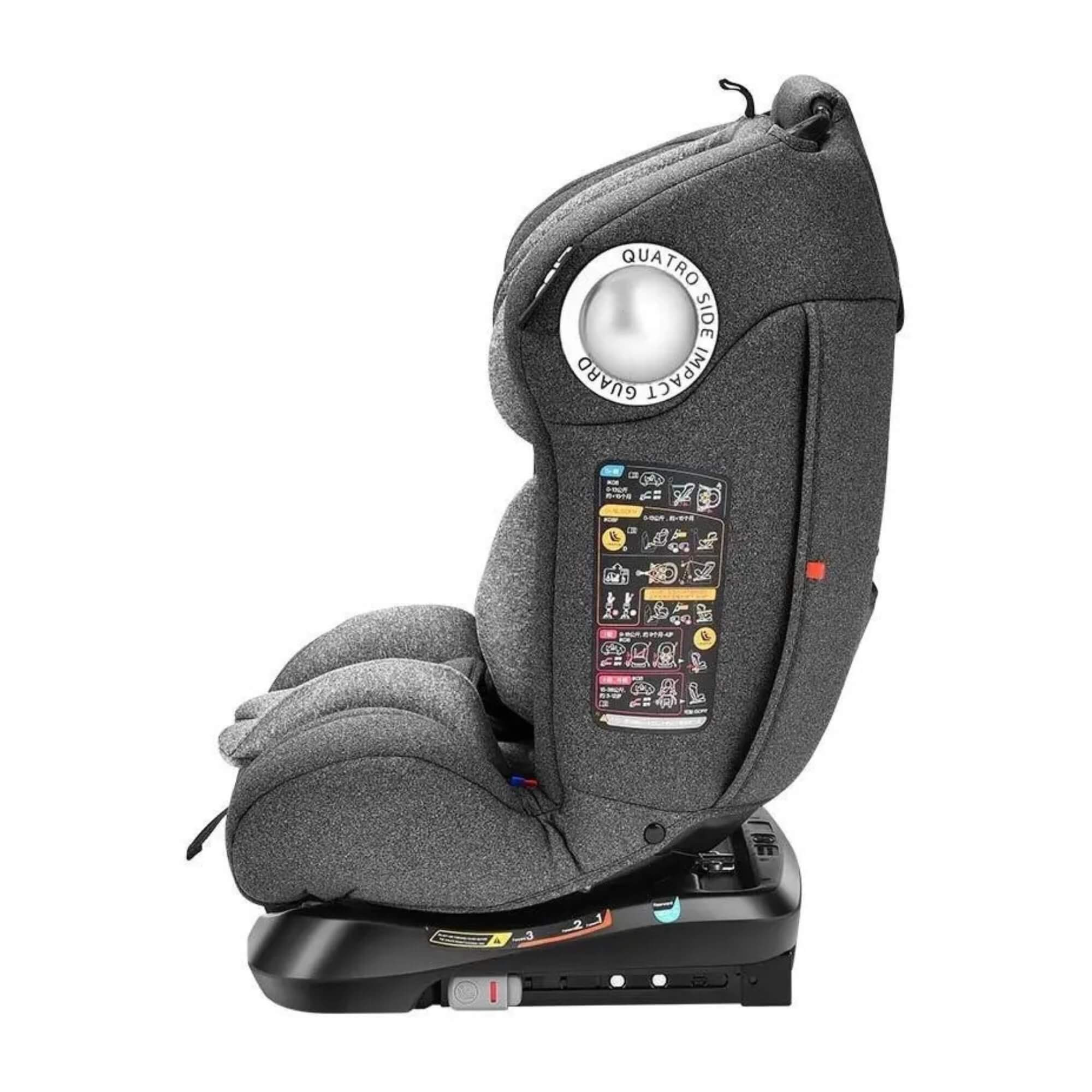 Cadeira para Auto Smart 360 Isofix cor Cinza Litet - BB761