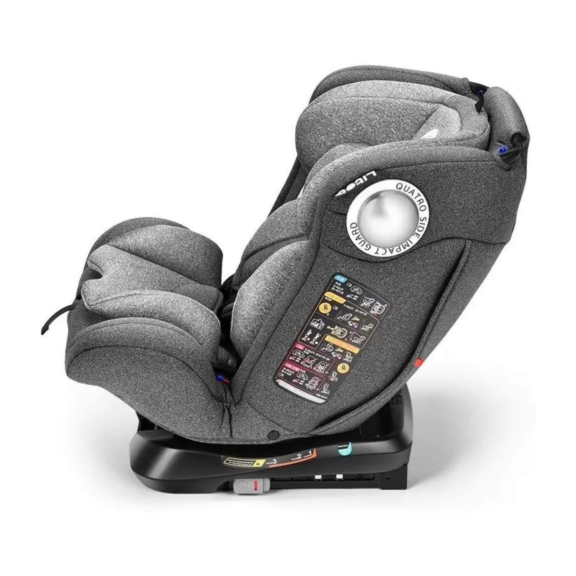 Cadeira para Auto Smart 360 Isofix cor Cinza Litet - BB761