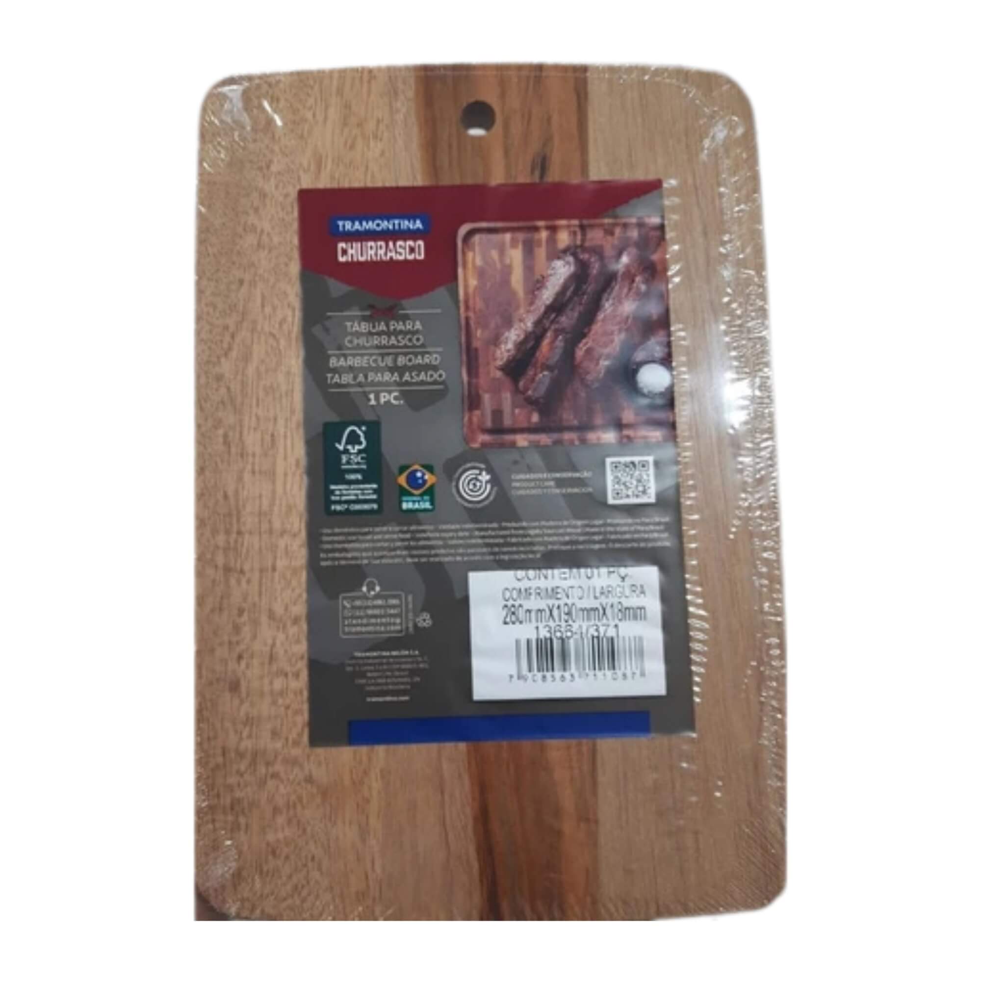 Tábua Retangular Kitchen Madeira Jatobá 28x19 cm Tramontina - 13664371