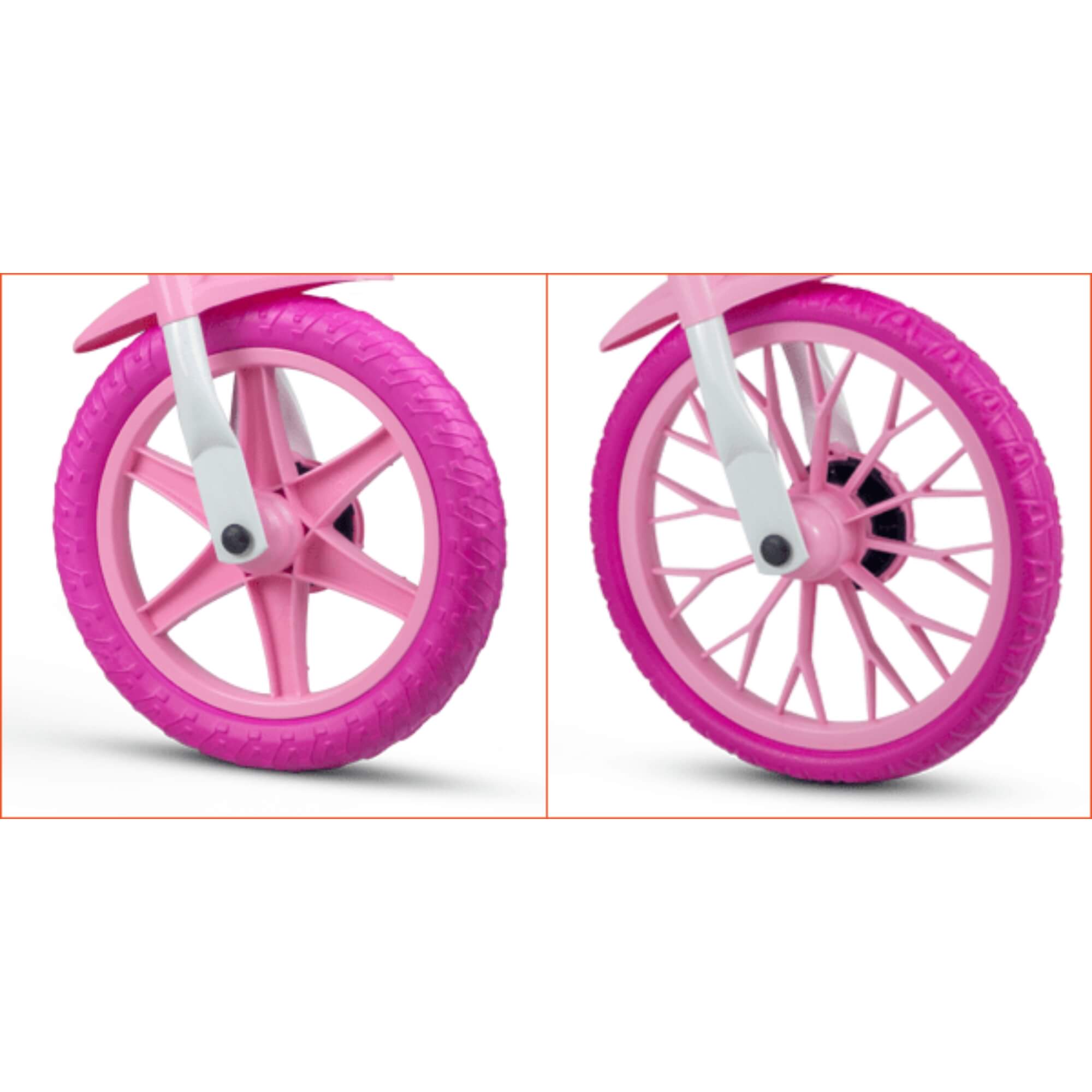Bicicleta Infantil Aro 12 Minnie 2 com Rodinhas Nathor - 108001040001