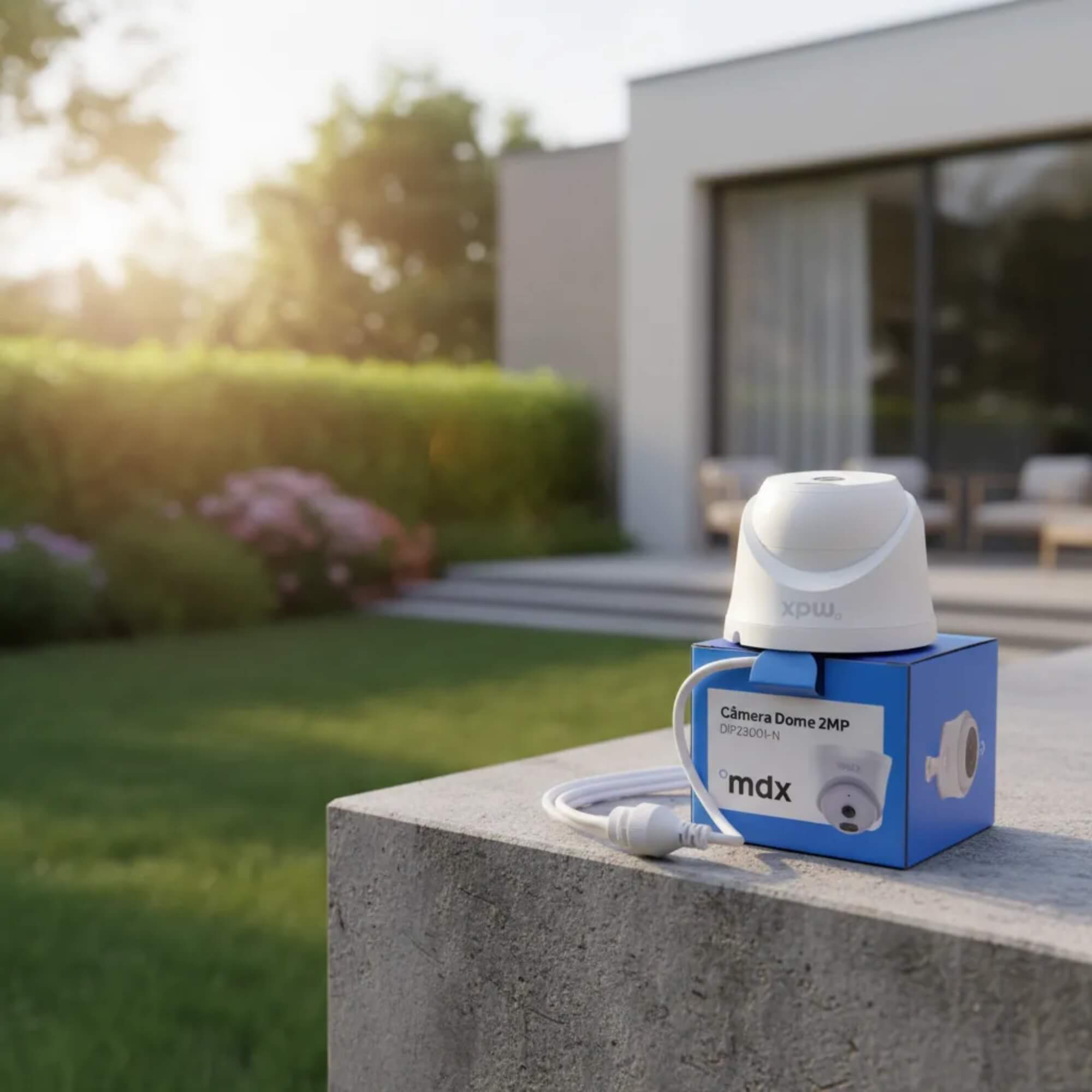 Câmera Dome IP 2MP PoE ONVIF com Áudio MDX - DIP23001-N