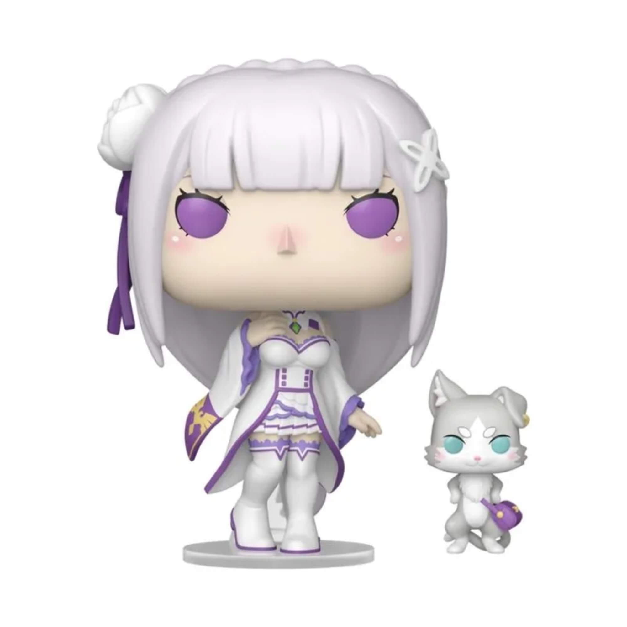 Boneco Funko Pop Buddy Re:Zero Emilia E Puck Colecionável - 12489