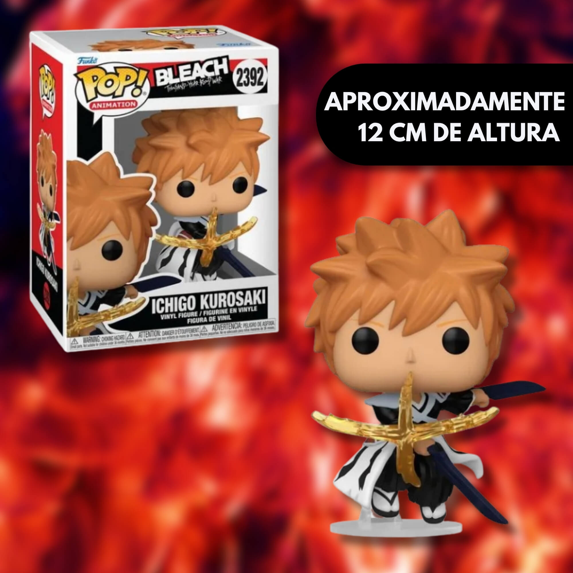 Boneco Colecionável Funko Pop! Bleach A Guerra Sangrenta de Mil Anos - Ichigo Candide - 12924