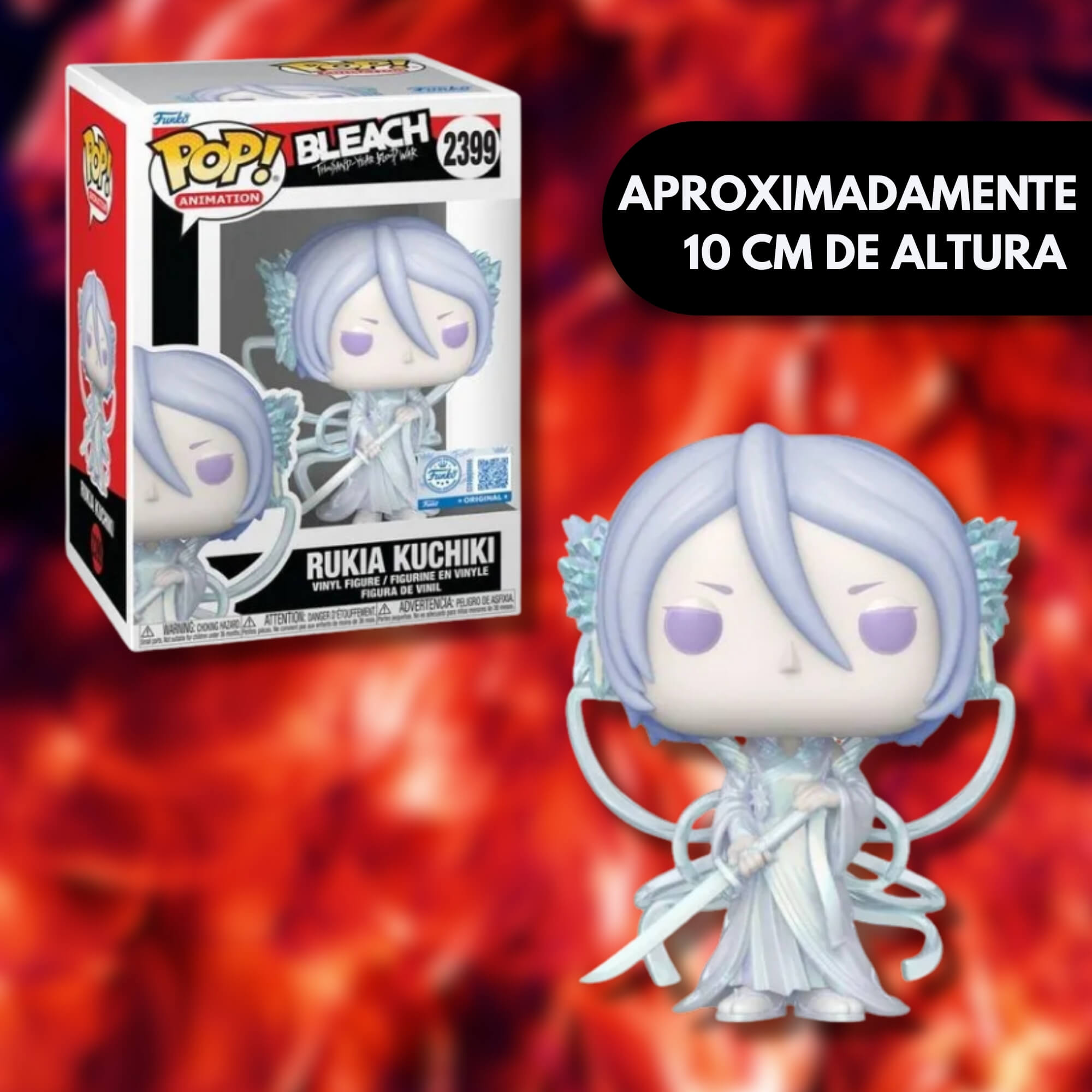 Boneco Funko Pop! Exclusivo Bleach A Guerra Sangrenta de Mil Anos - Rukia Bankai Candide - 12976