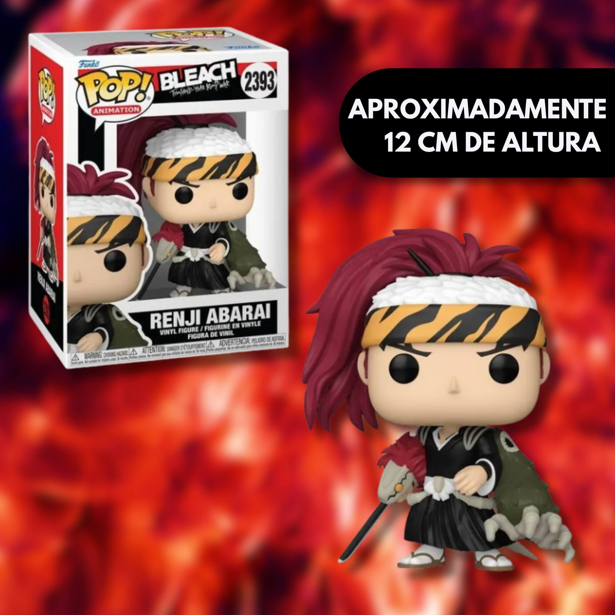 Boneco Colecionável Funko Pop! Bleach A Guerra Sangrenta de Mil Anos - Renji Bankai Candide - 12926