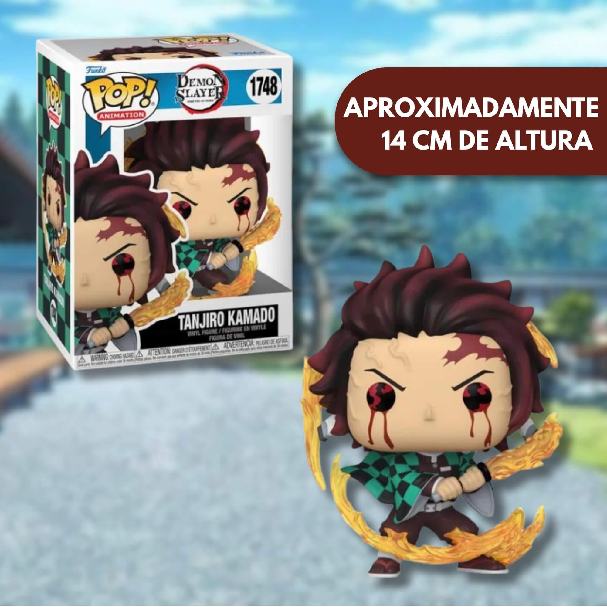 Boneco Colecionável Funko Pop! Demon Slayer - Tanjiro Respiracao do Sol Candide - 11691